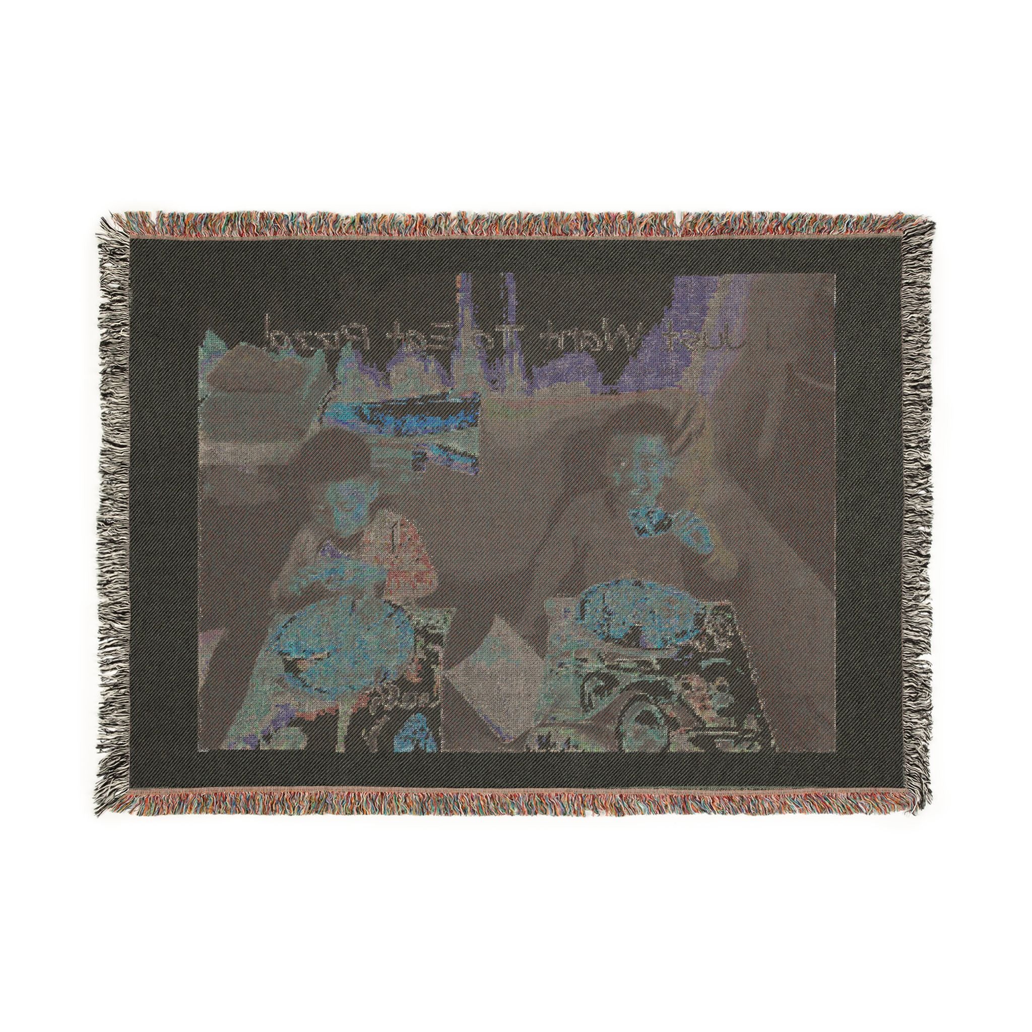 Customizable Woven Blanket — Add Your Text, Personalized Cozy Throw