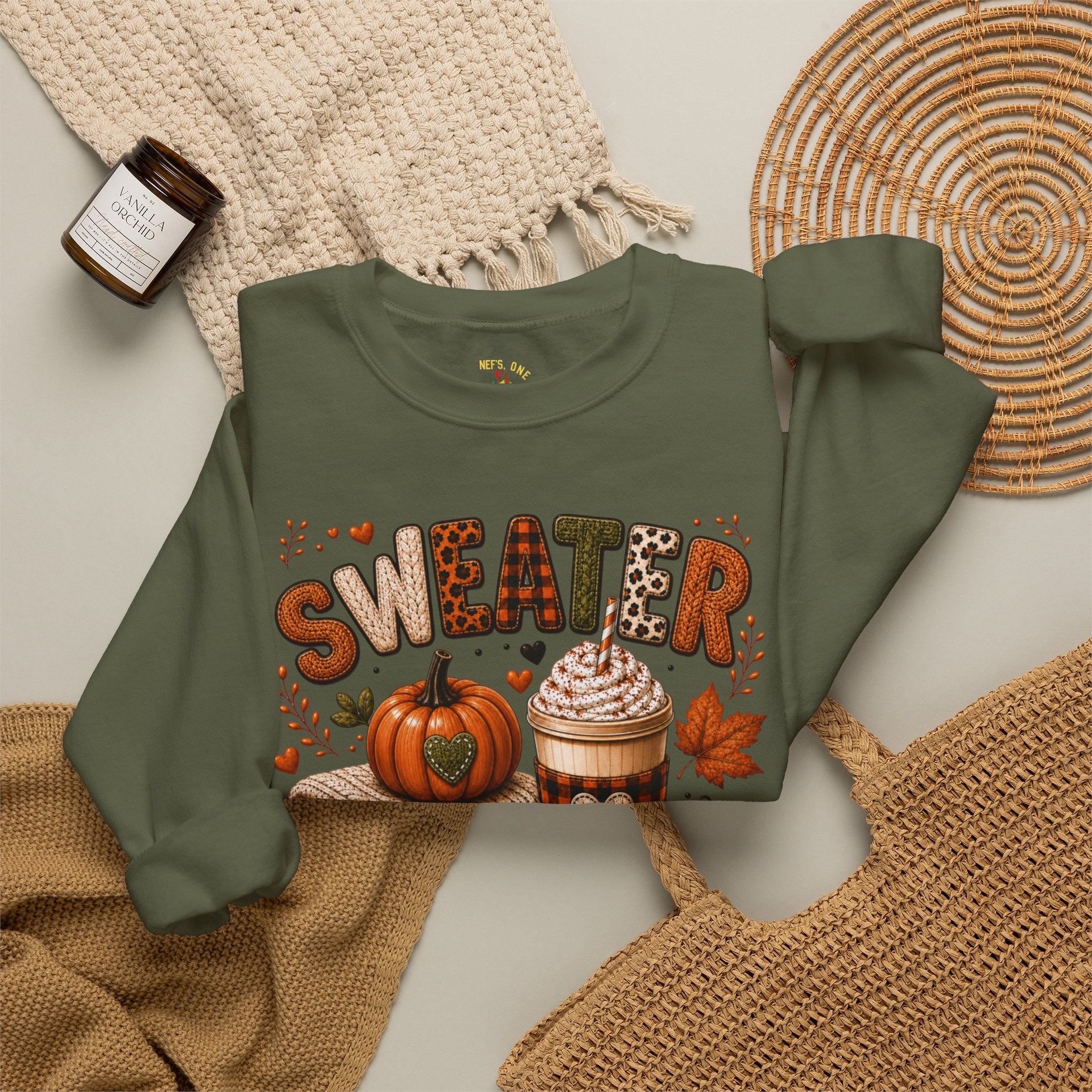 Sweater Weather Autumn Crewneck Sweatshirt