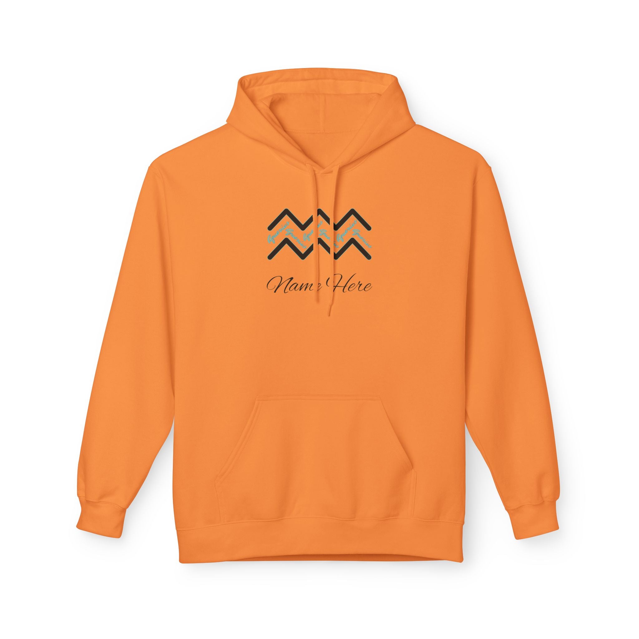Customizable Aquarius Zodiac Hoodie — "Your Name Here" Watering Design