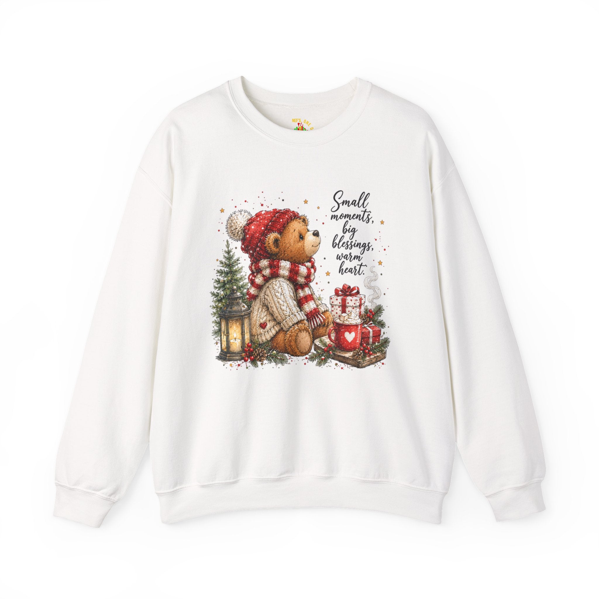 Christmas Bear Crewneck Sweatshirt – Cozy Holiday Teddy Bear Design