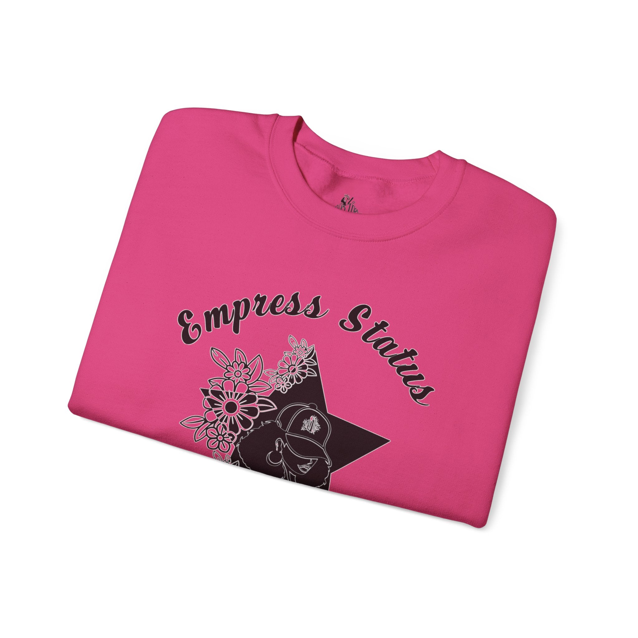Empress Black Girl Floral Status Unisex Sweatshirt