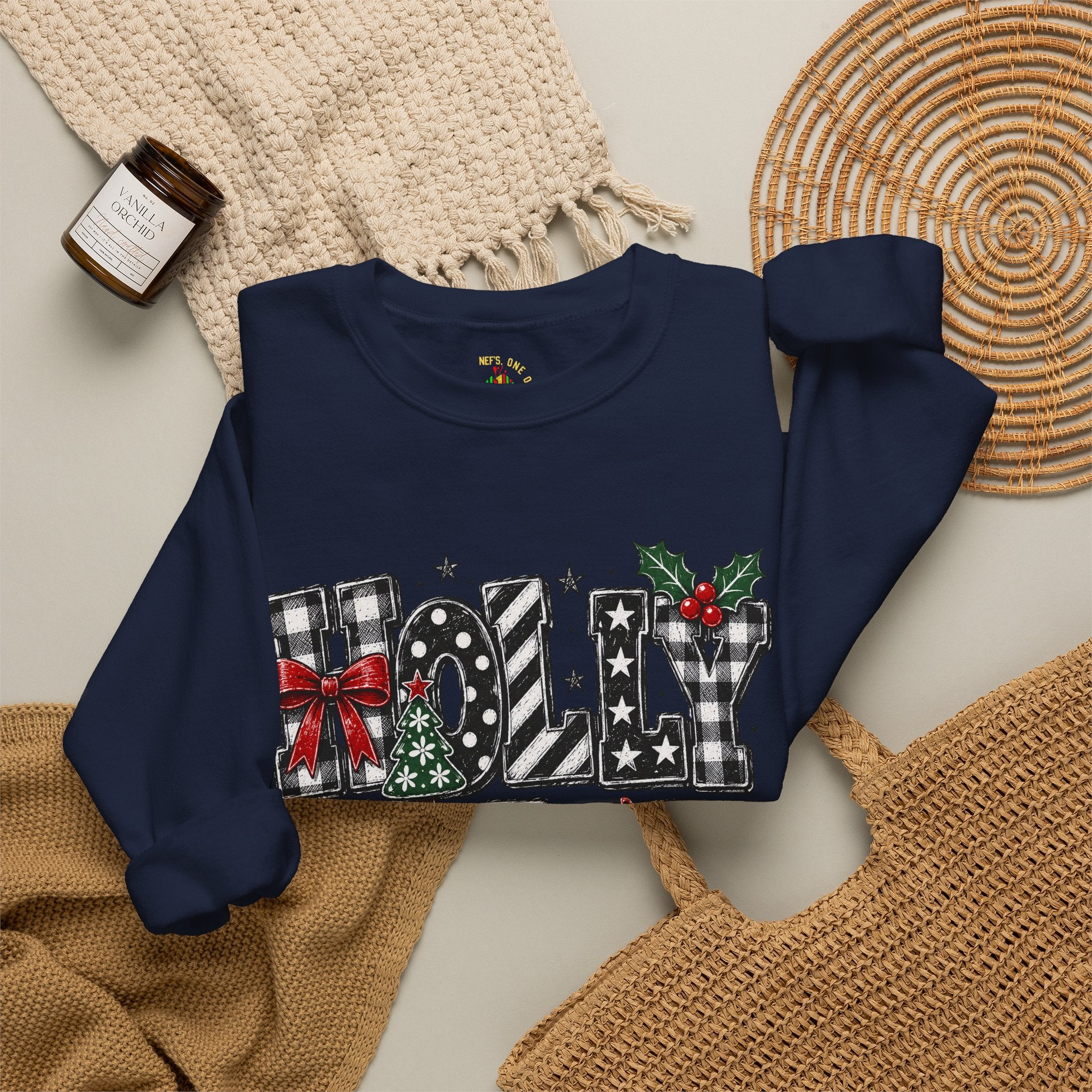 Merry Noel Christmas Reindeer Crewneck Sweatshirt