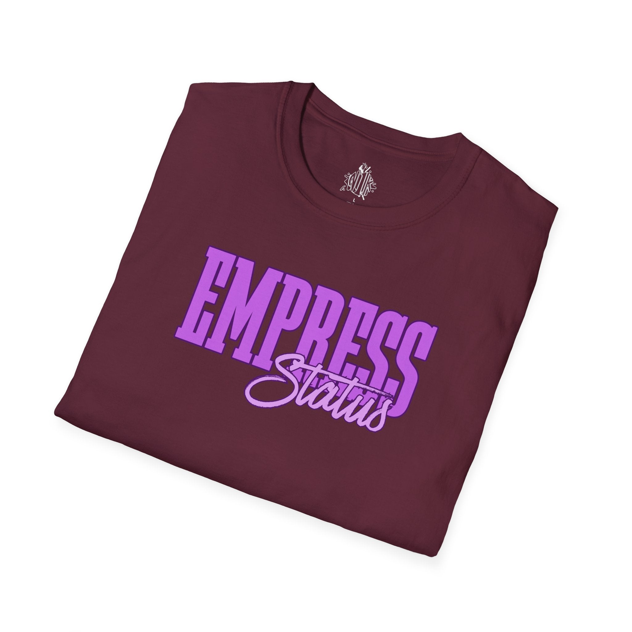 Bold Purple Print Empress Status T-shirt
