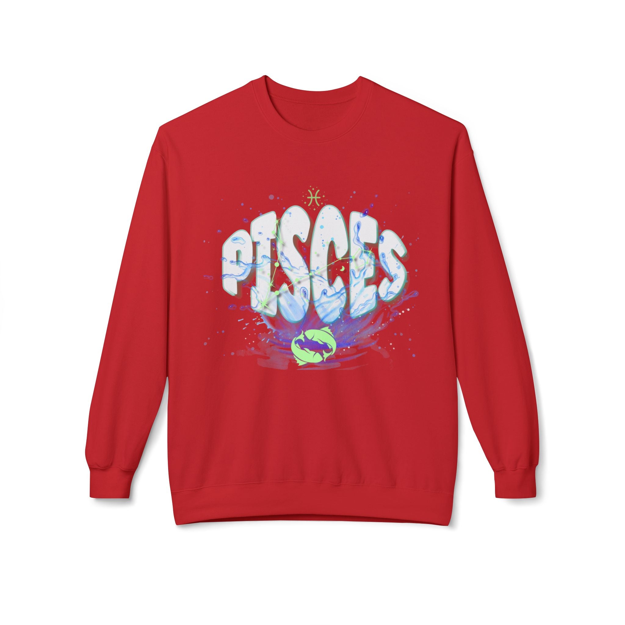 Pisces Water Zodiac Sweatshirt — Pisces Sign Crewneck