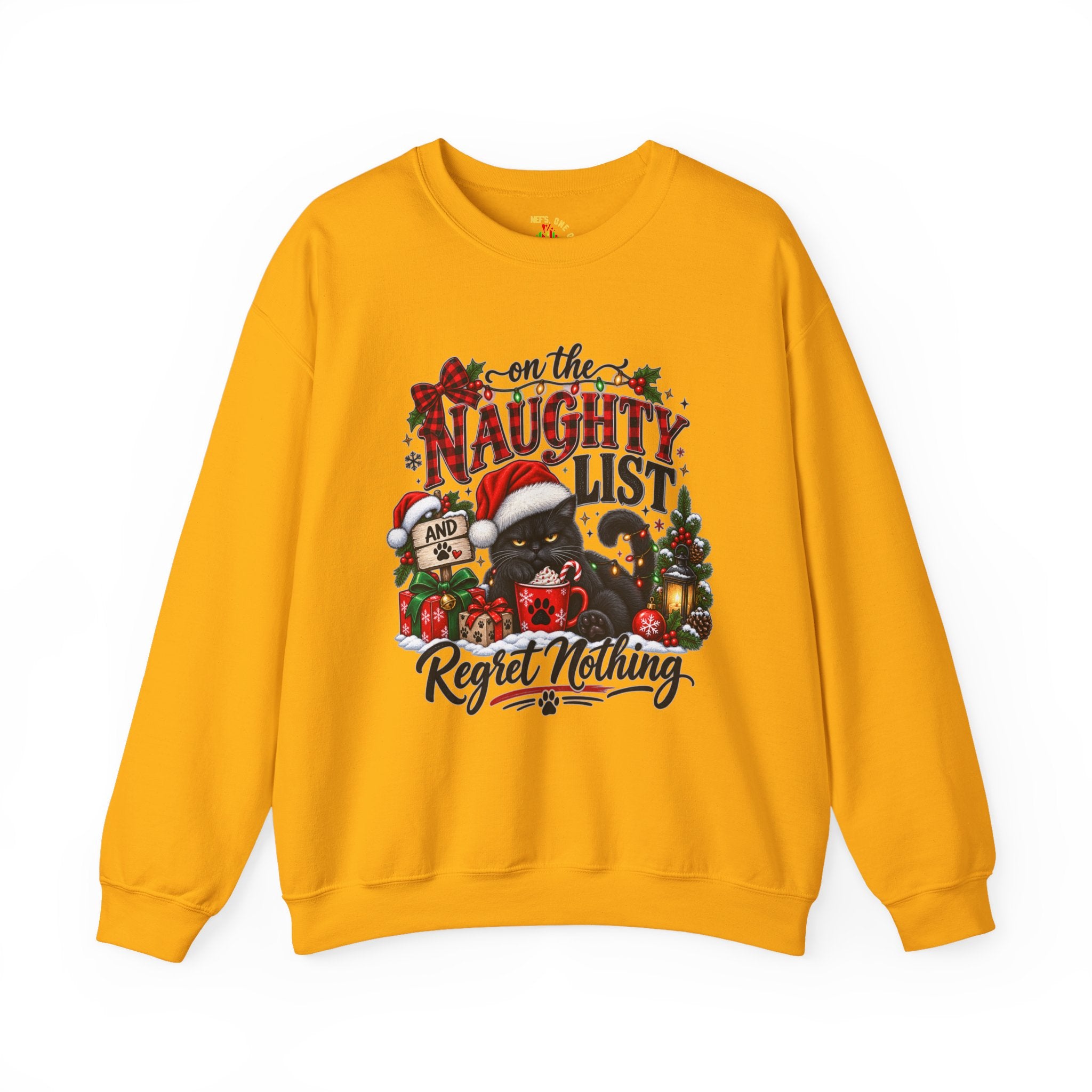 On the Naughty List Christmas Crewneck Sweatshirt