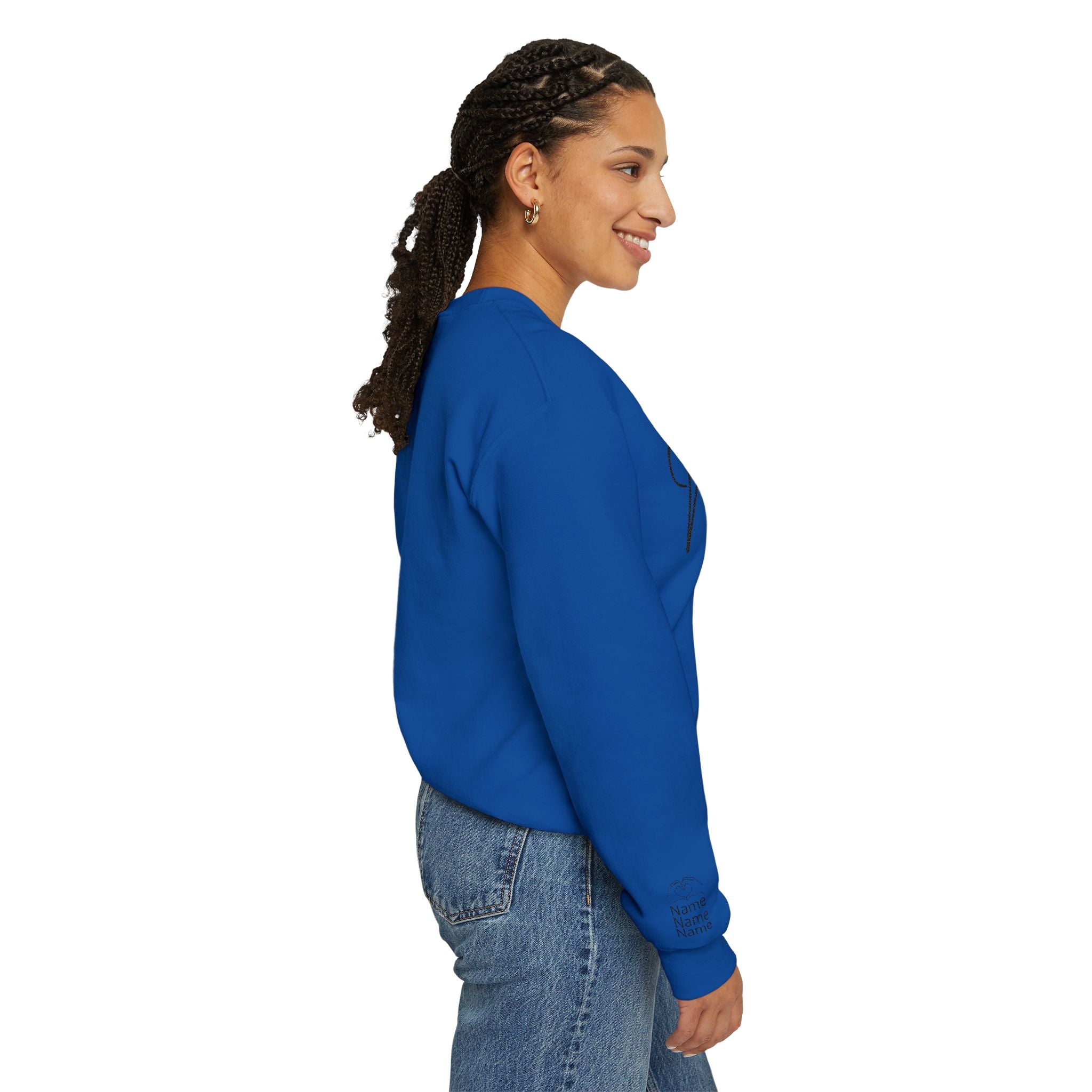 Mom Est. Year Embroidered Customizable Crewneck Sweatshirt