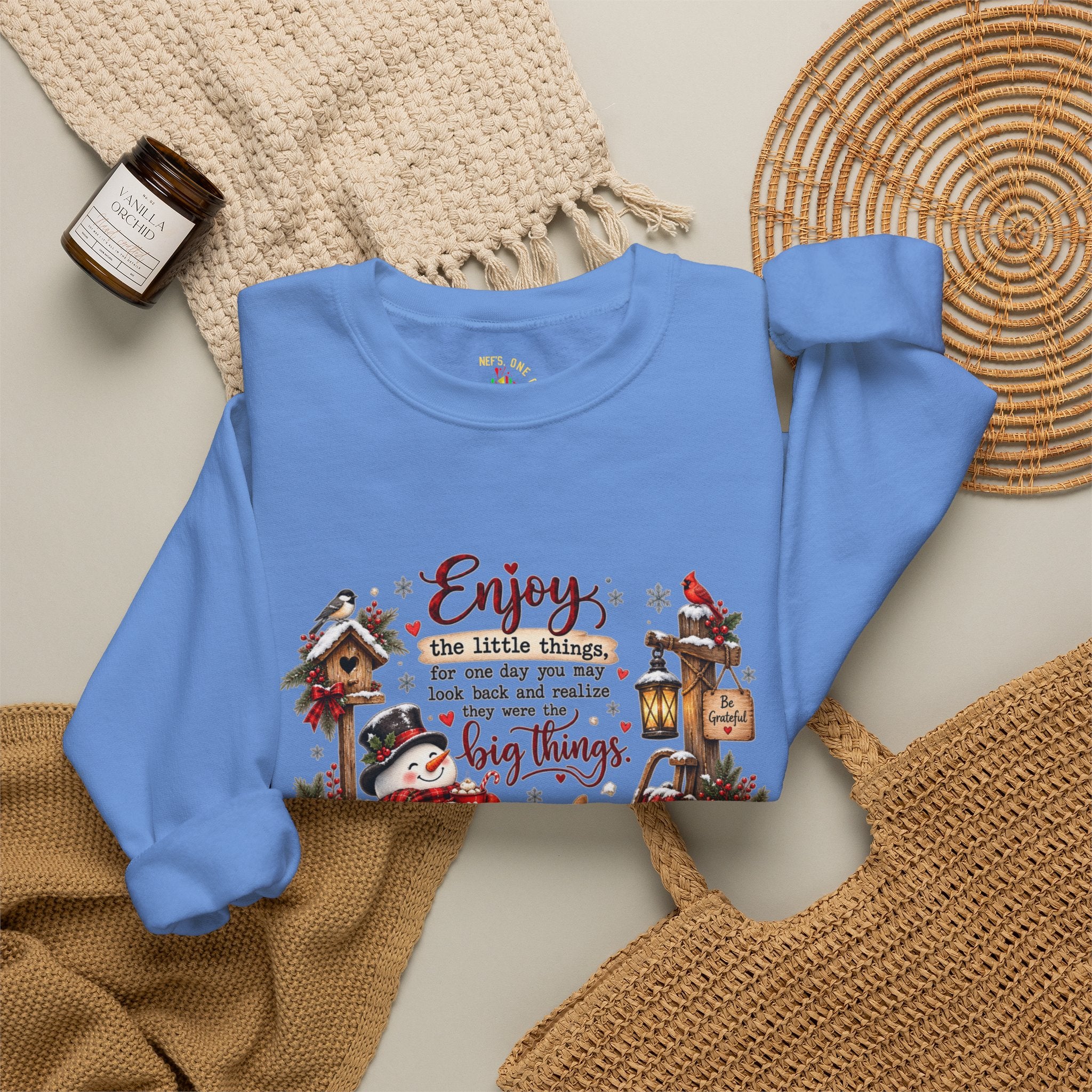 Enjoy the Little Things Christmas Crewneck Sweatshirt