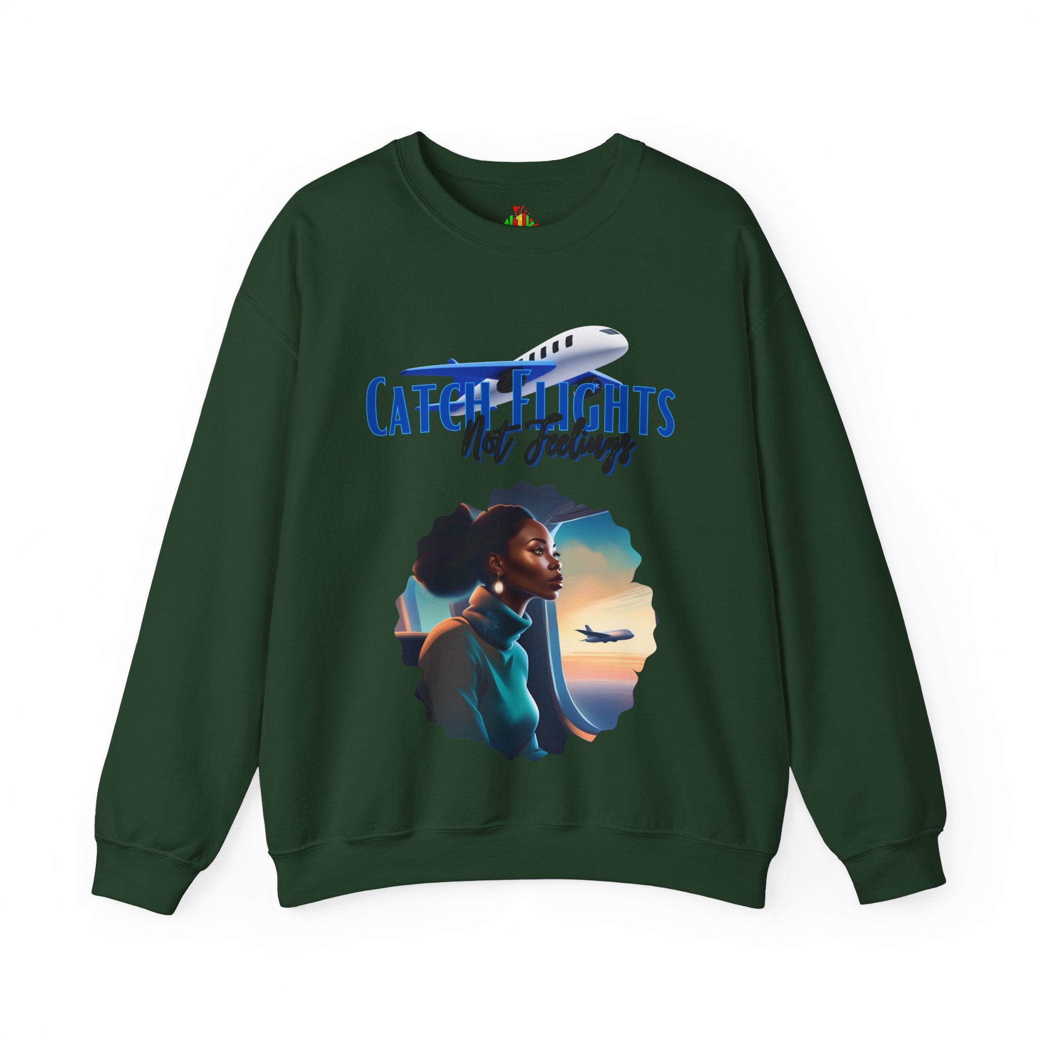 Catch Flights Not Feelings Unisex Heavy Blend™ Crewneck Sweatshirt