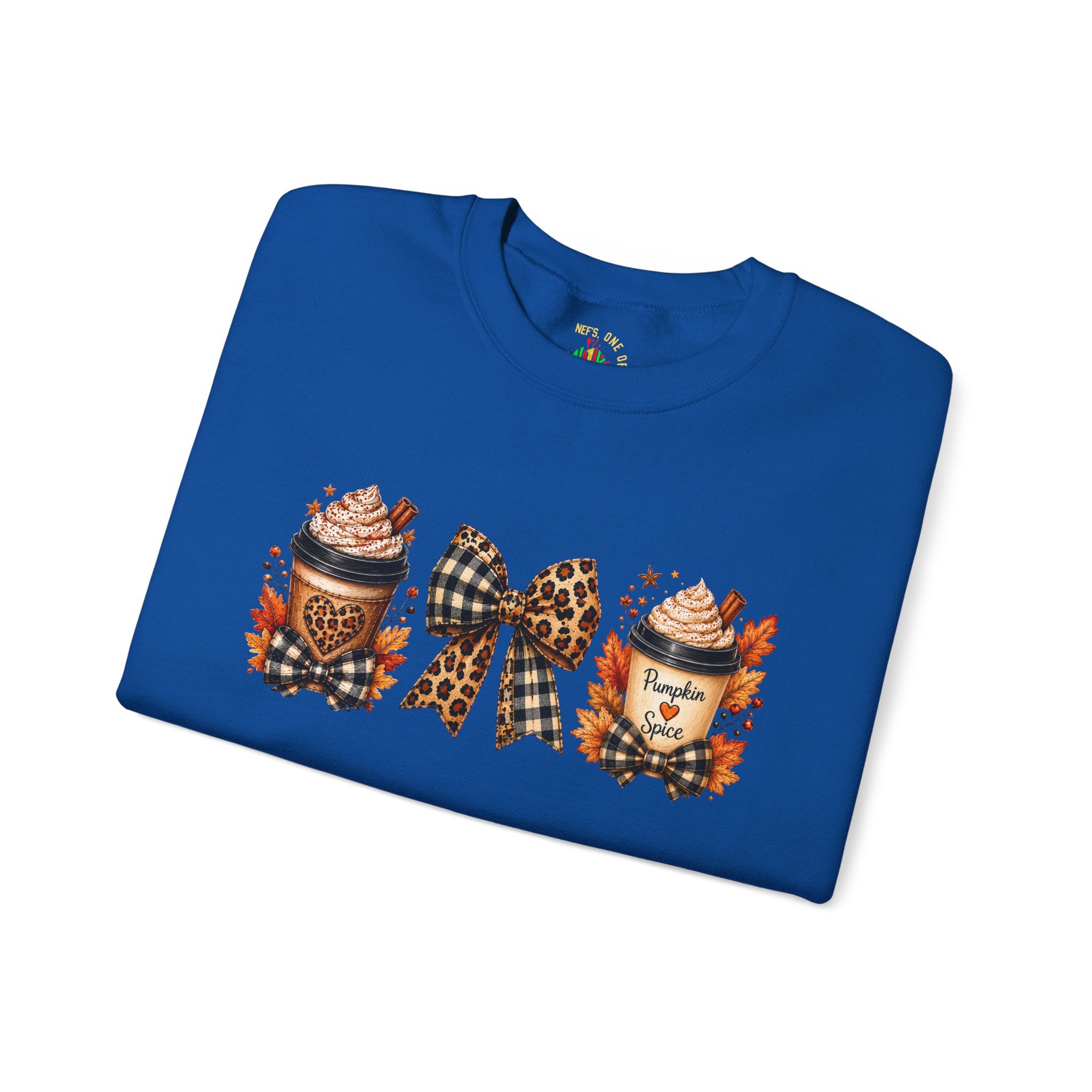Festive Leopard Bow Christmas Crewneck Sweatshirt