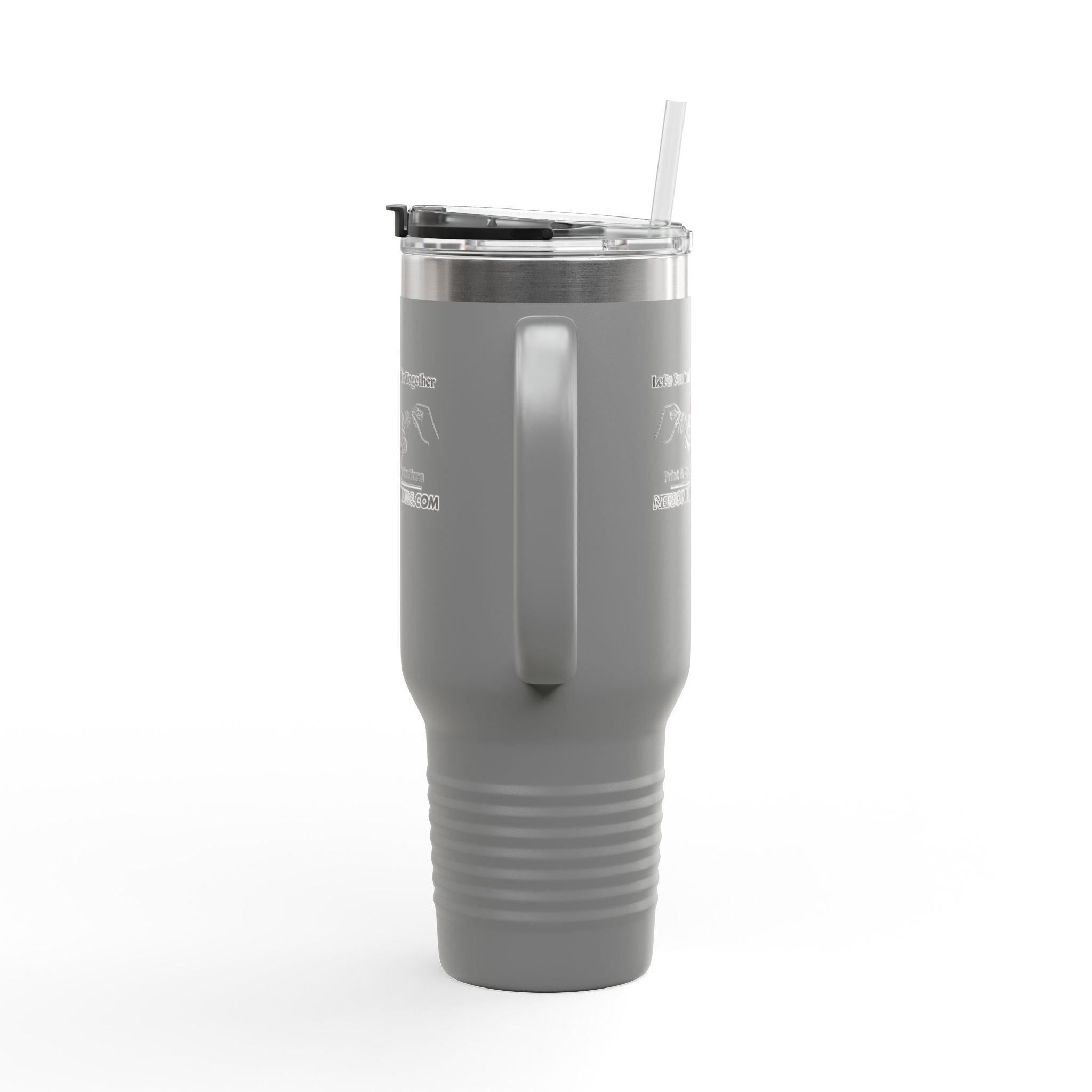 Nef's One Of A Kind Let's Customize Smiles Together Insulated Travel Mug, 40oz