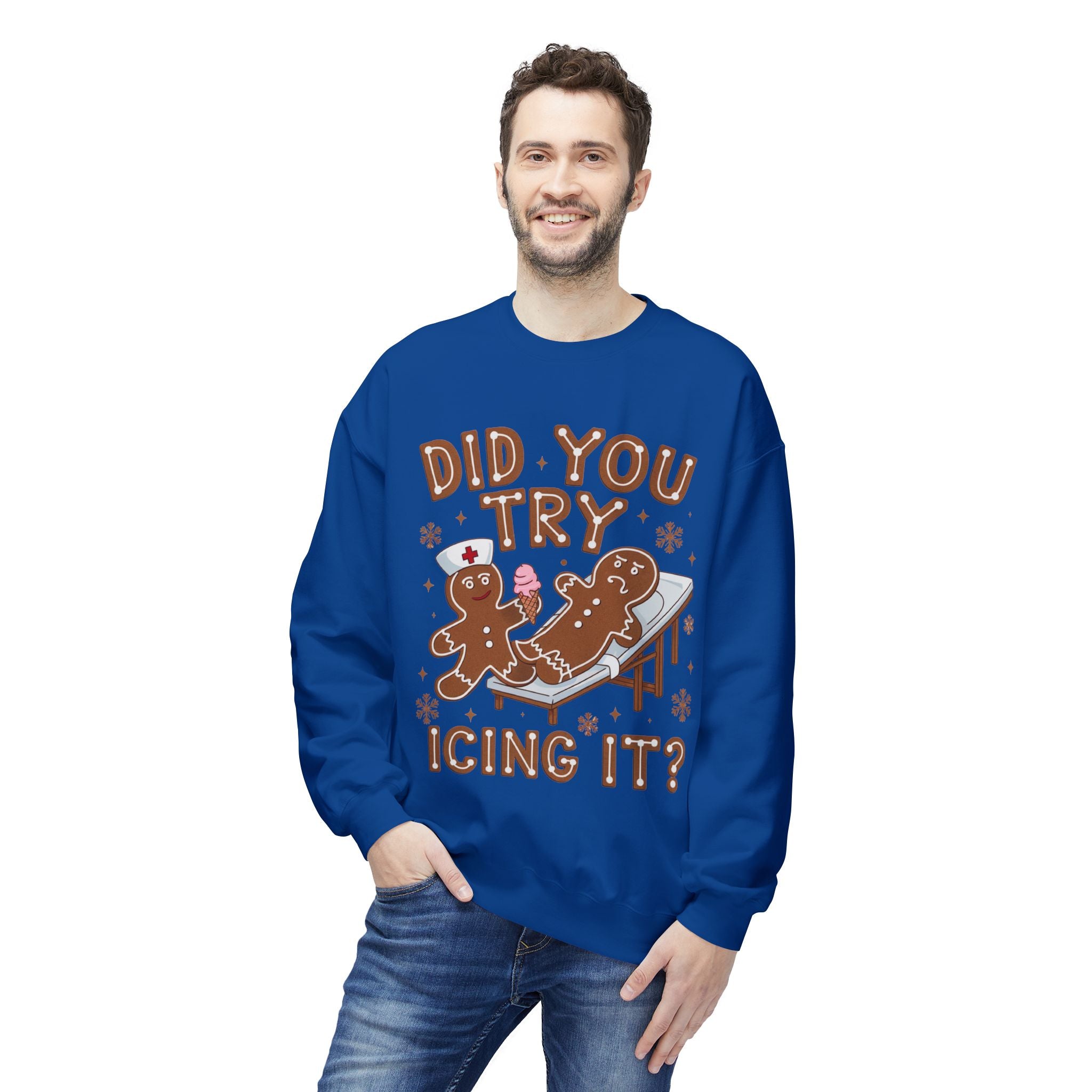 Did You Try Icing It? Gingerbread Holiday Sweatshirt