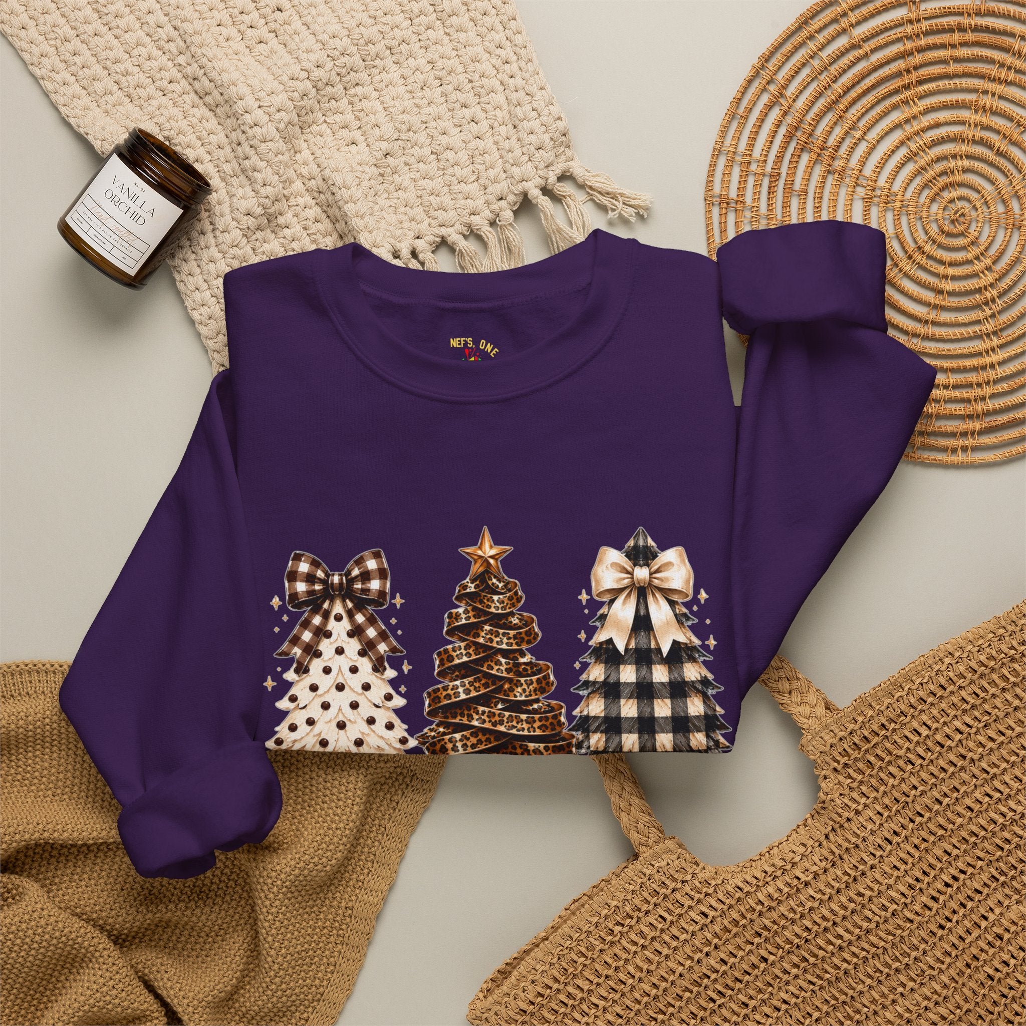 Merry Christmas Christmas Tree Crewneck Sweatshirt