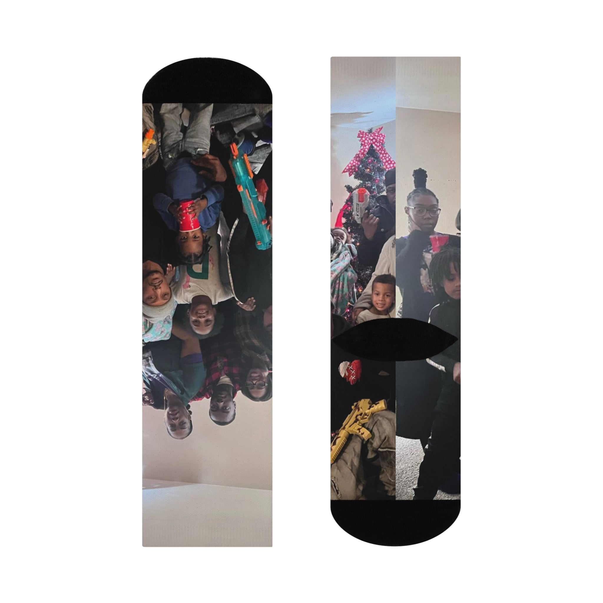 Custom Photo Crew Socks — Personalized Cushion Socks