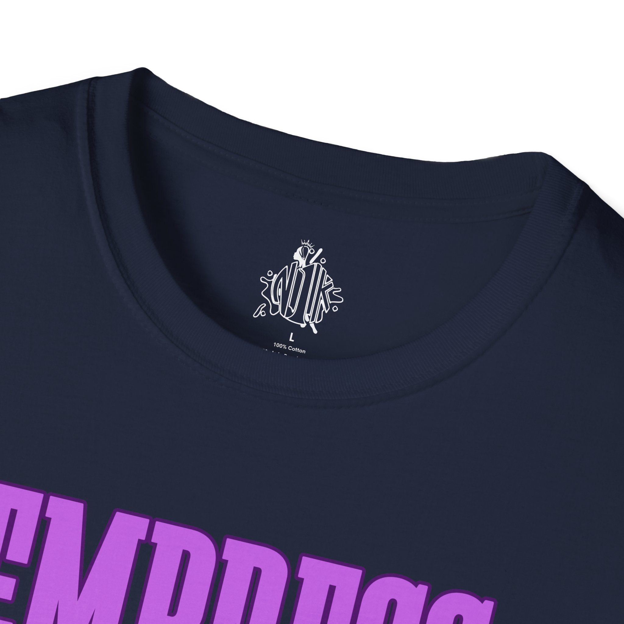 Bold Purple Print Empress Status T-shirt