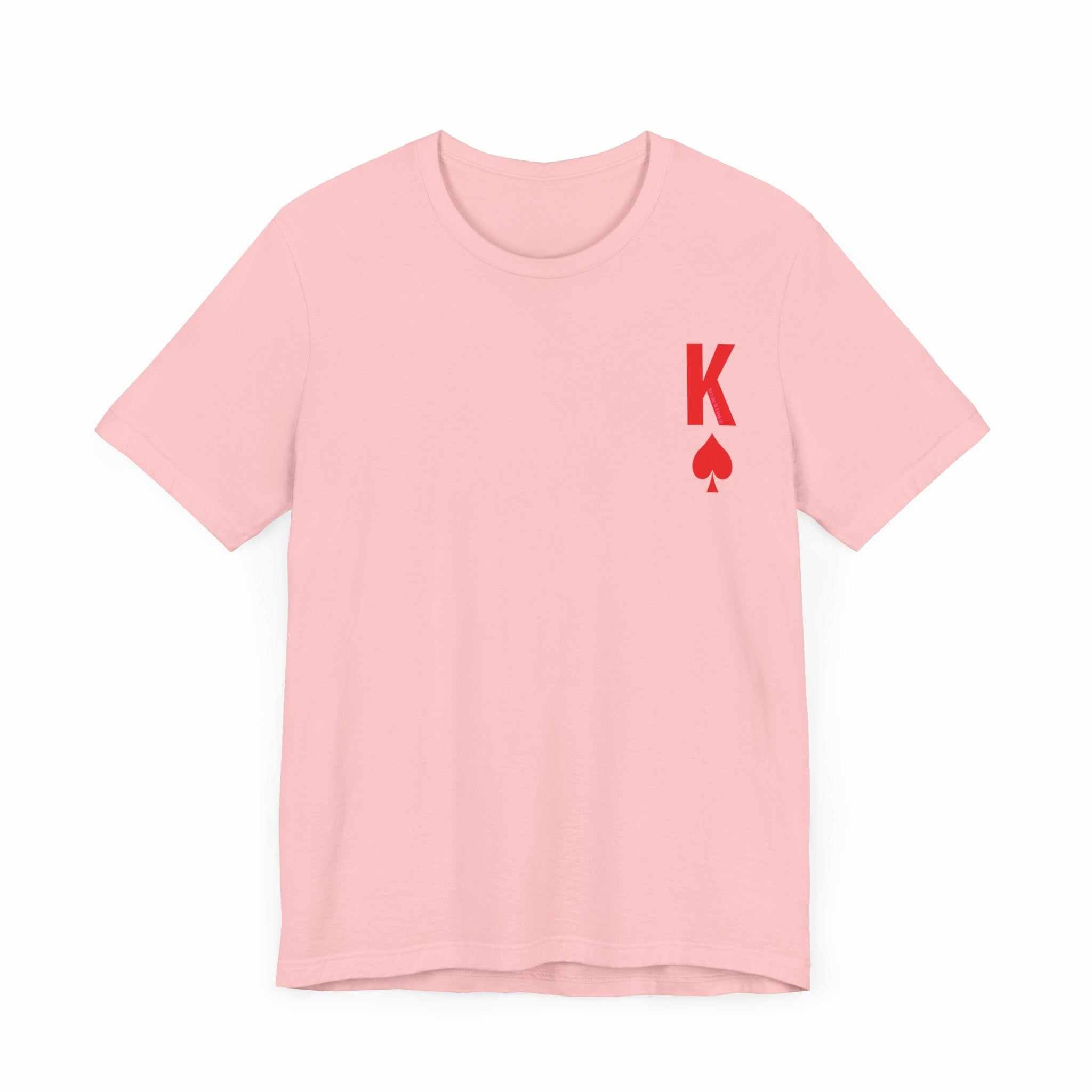 Queen to her King Valentine Casual Soft Unisex Jersey Crew Neck Short T-ShirtKing Valentine Casual Soft Unisex Jersey Crew Neck Short Sleeve Tee Express Delivery