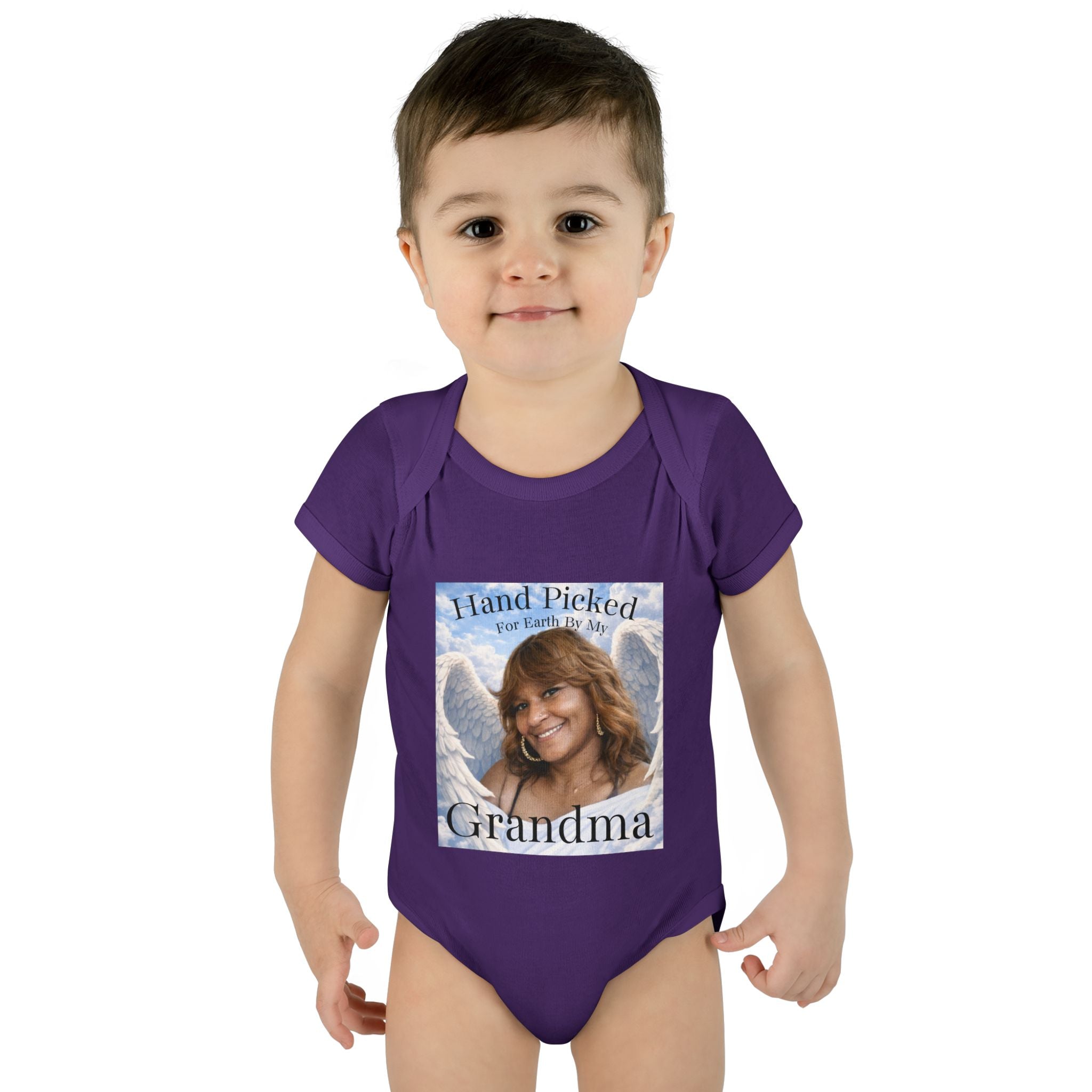Body da neonato "Scelto per la Terra dalla mia nonna in Cielo" – Tutina commemorativa per neonato