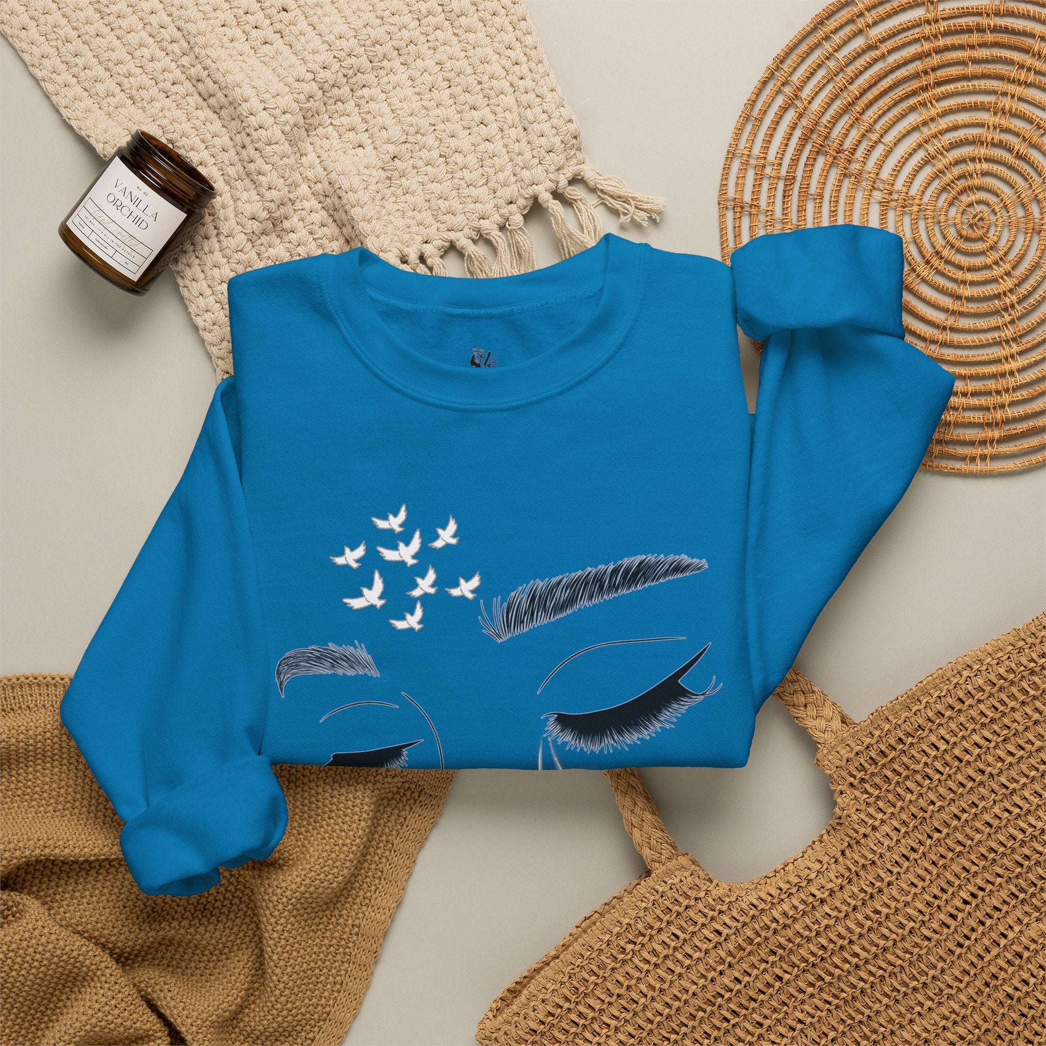Tearful Eyes Crewneck Sweatshirt — Remember To Remember To Never Forget'