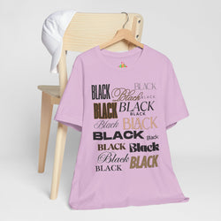 Black Text Unisex Tee, Casual Graphic T-Shirt for Fashion Lovers, Perfect Gift for All Occasions, Streetwear Style, Trendy Top