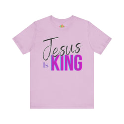 Faith-Inspired Unisex Tee | Jesus Is King Graphic T-Shirt, Christian Apparel, Religious Gift, Casual Wear, Church Outing