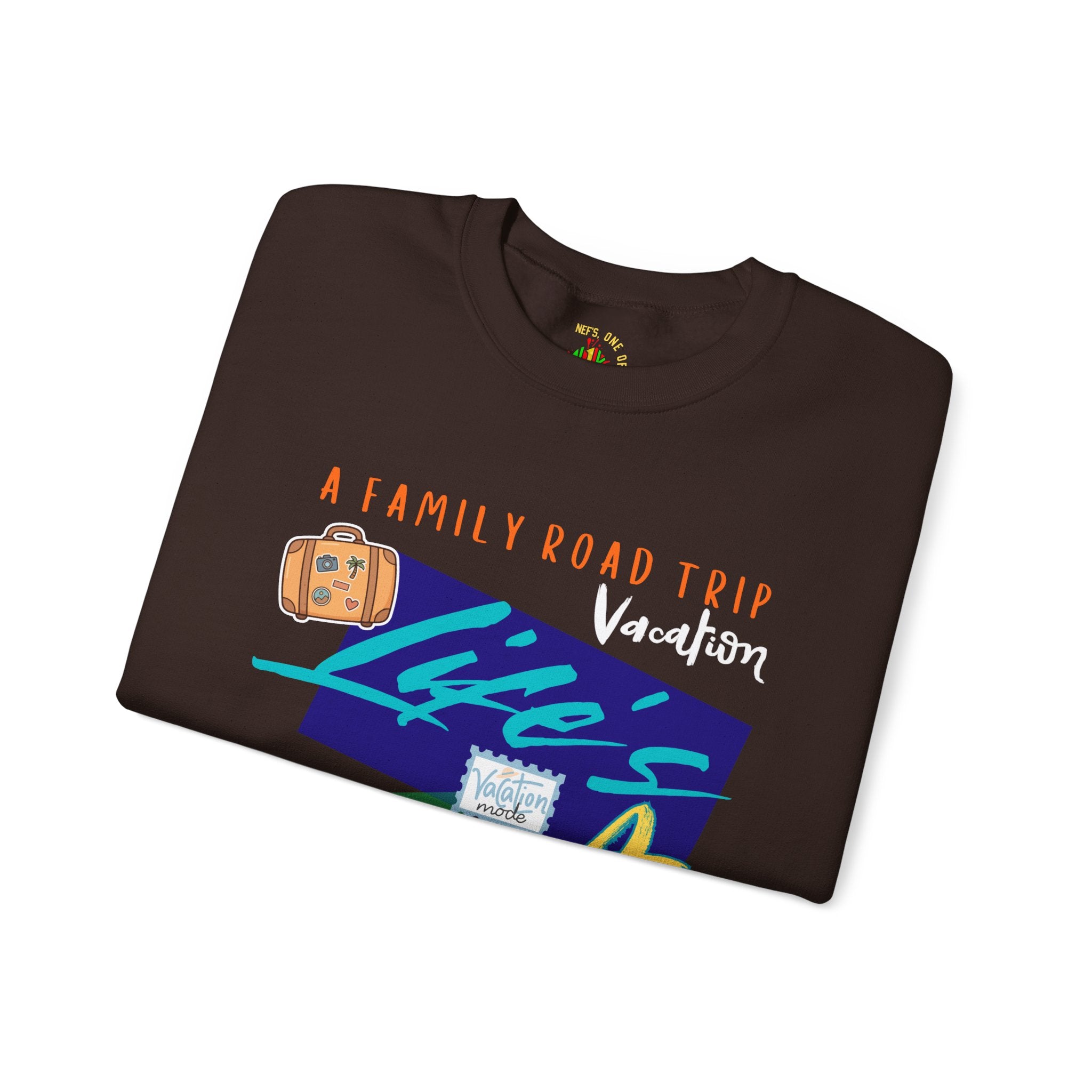 Road Trip T-Shirt — "Life's a Trip" Retro (Enter Family Name) on Back Travel Graphic