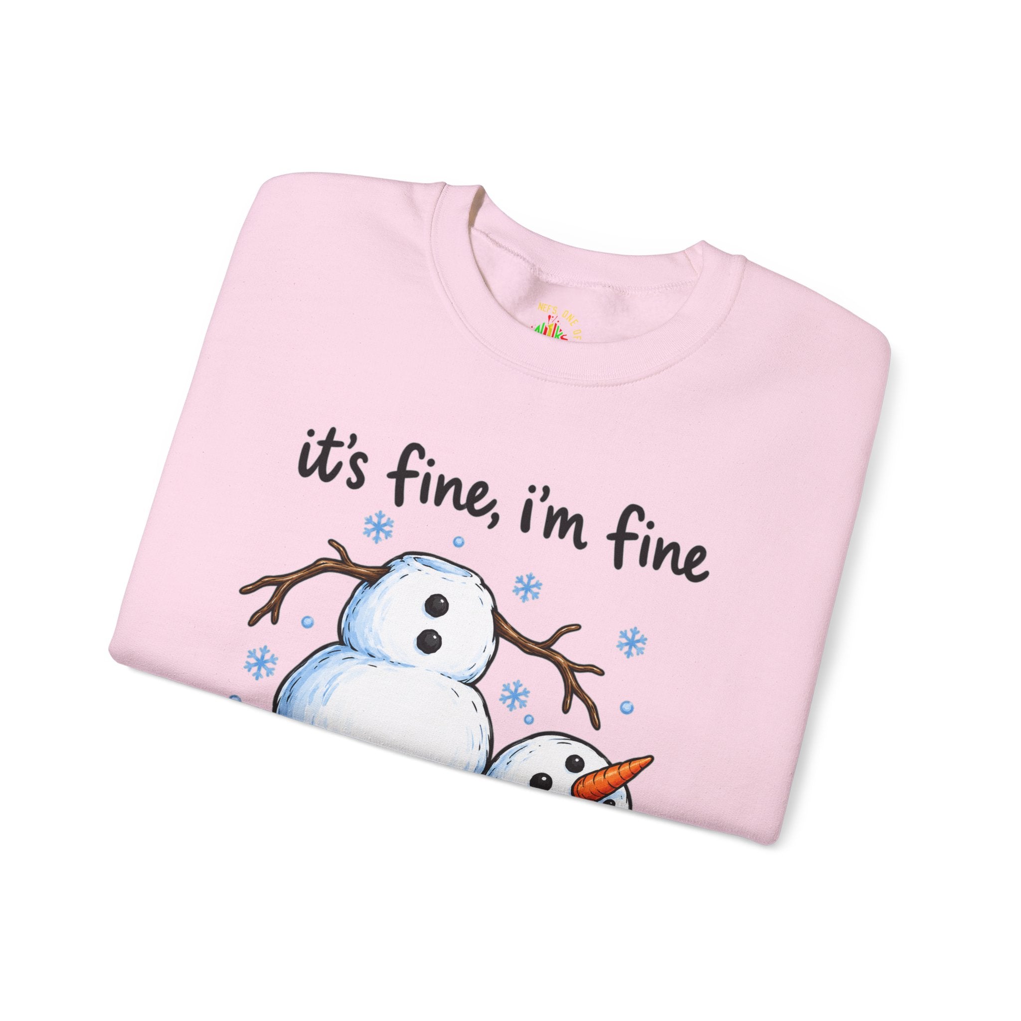 It’s Fine, I’m Fine, Everything Is Fine Snowman Christmas Sweatshirt