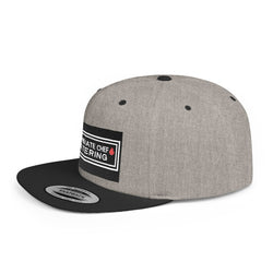 Unks Catering Custom Stylish Flat Bill Snapback Hat, Trendy Cap for Summer, Unique Gift for Him/Her, Casual Wear, Fashion Accessory