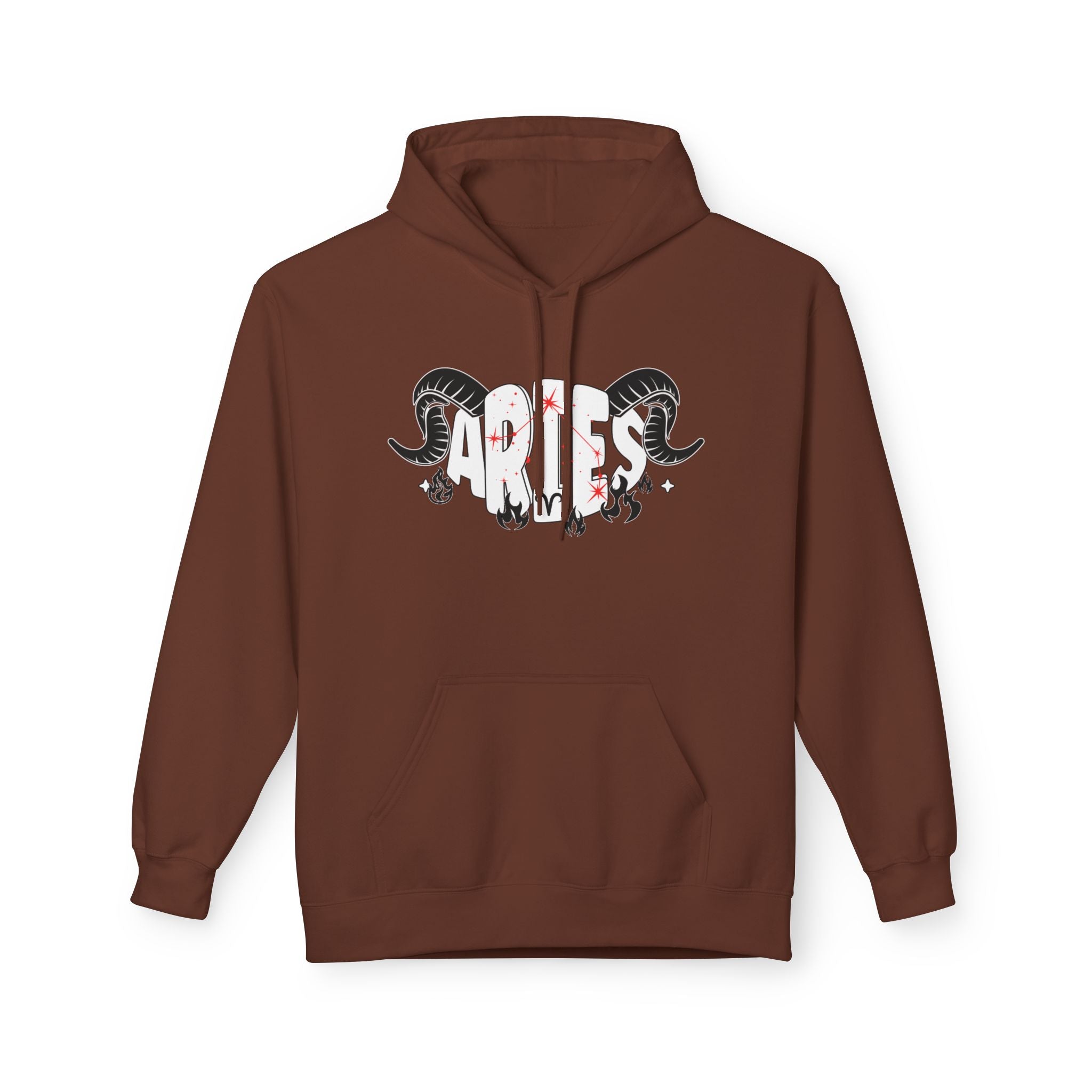 Aries Ram Zodiac Hoodie — Astrological Sign Graphic Pullover