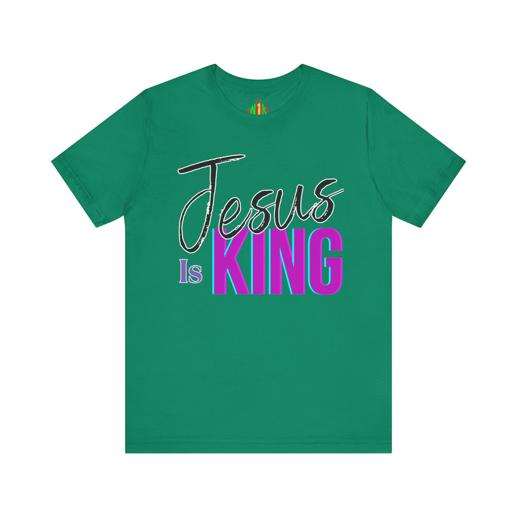 Faith-Inspired Unisex Tee | Jesus Is King Graphic T-Shirt, Christian Apparel, Religious Gift, Casual Wear, Church Outing