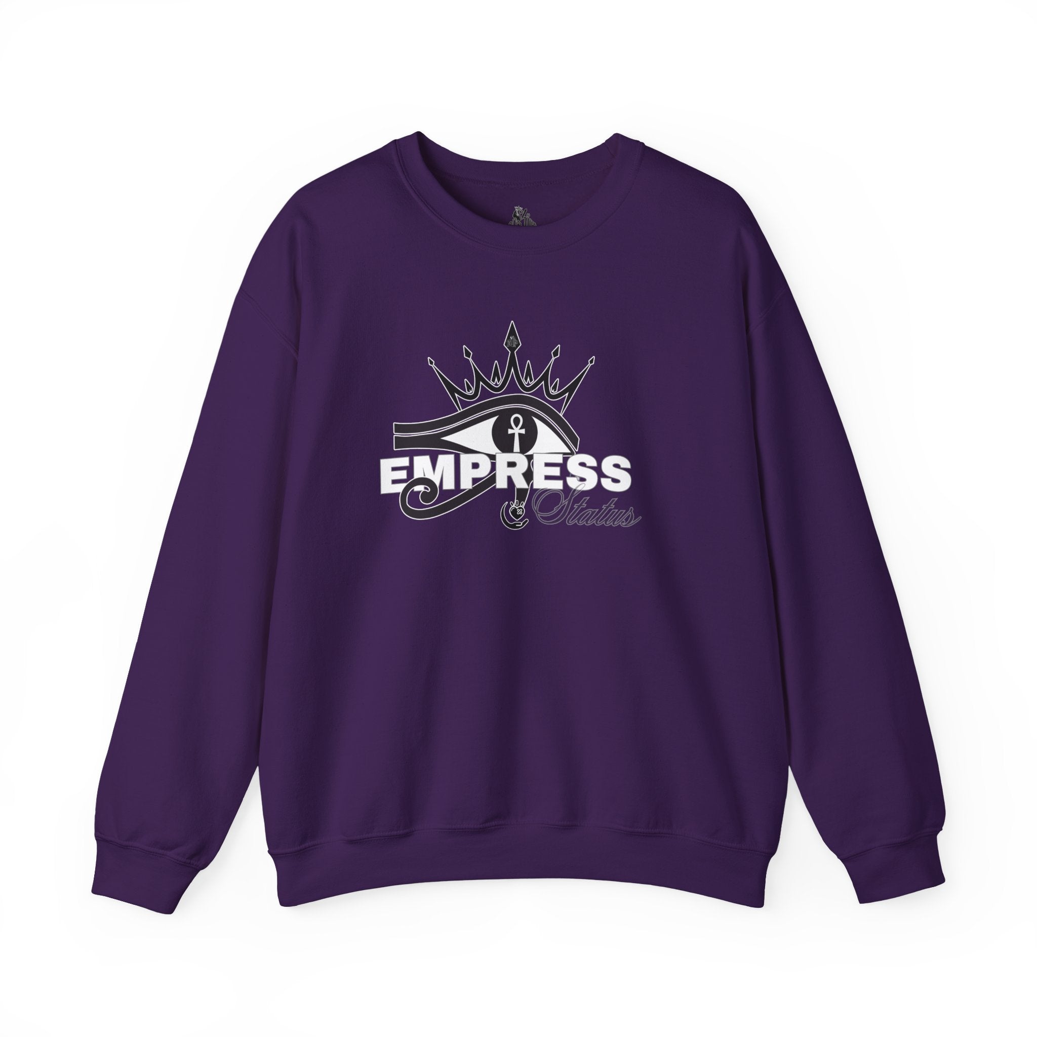Eye of Horus Crown Empress Sweatshirt — Egyptian Protective Symbol Tee