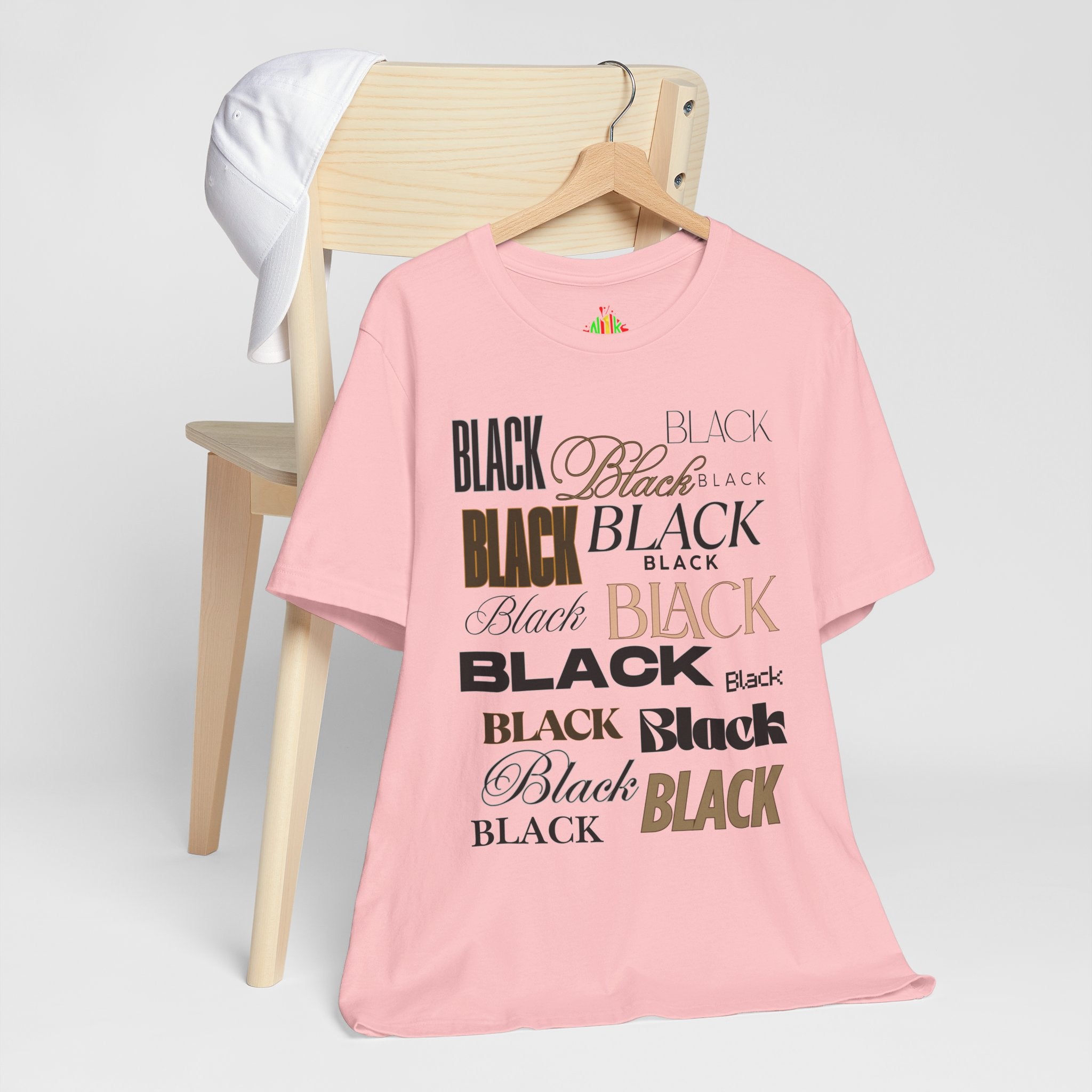 Black Text Unisex Tee, Casual Graphic T-Shirt for Fashion Lovers, Perfect Gift for All Occasions, Streetwear Style, Trendy Top