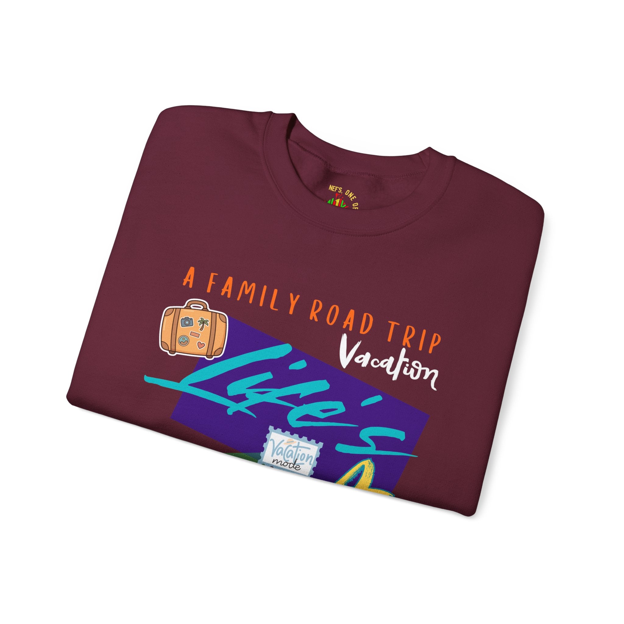 Road Trip T-Shirt — "Life's a Trip" Retro (Enter Family Name) on Back Travel Graphic