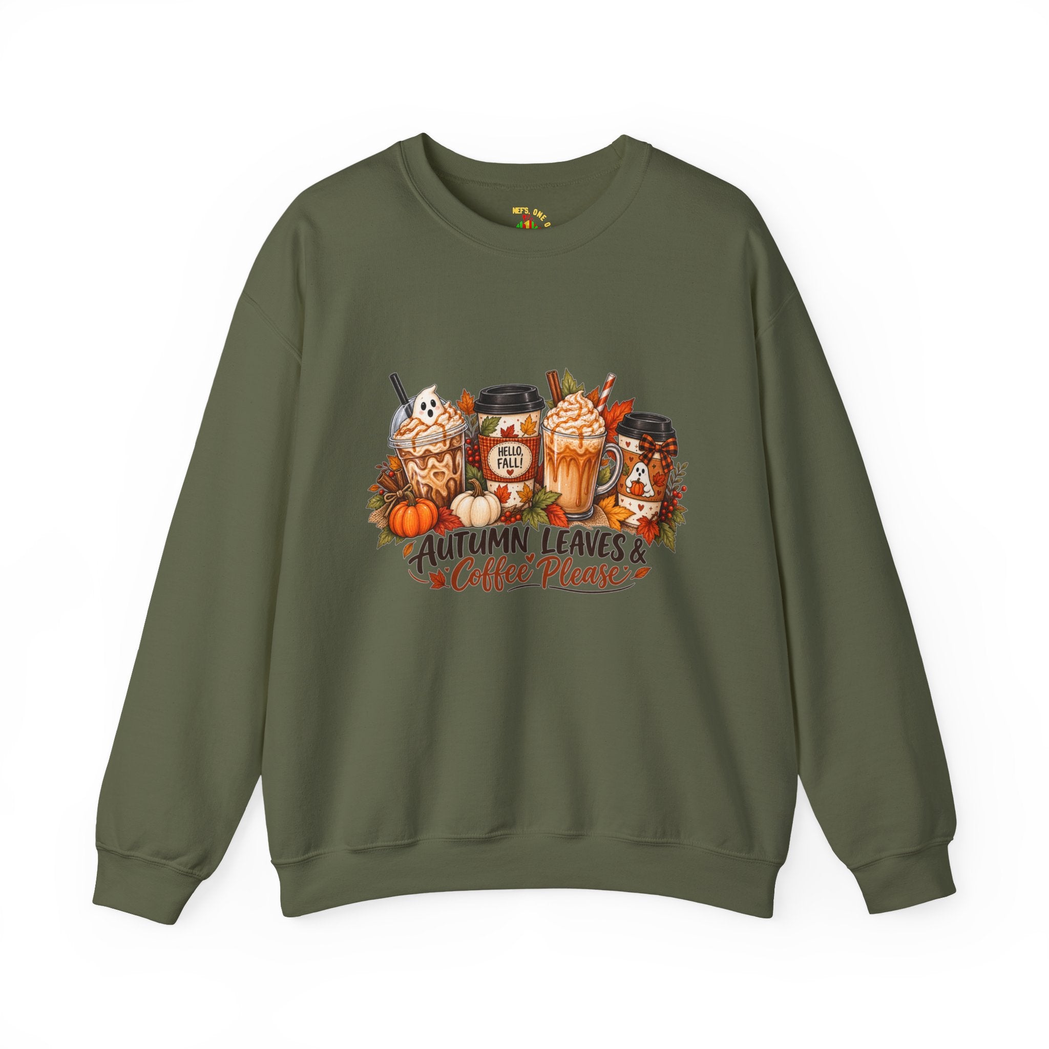 Autumn Leaves & Coffee Please Sweatshirt