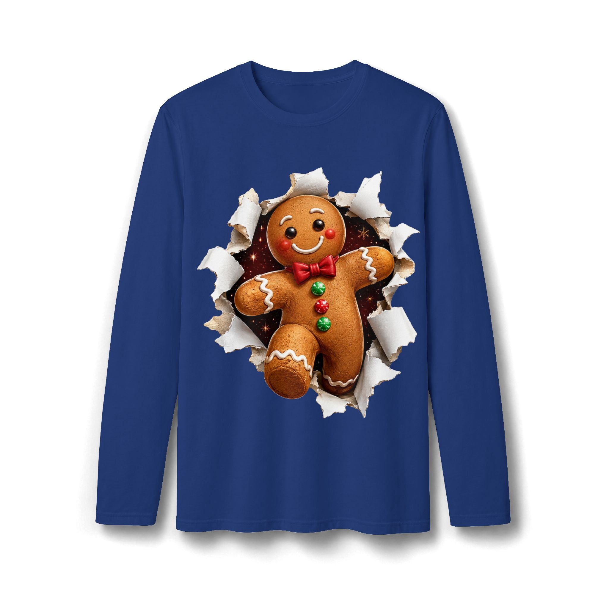 Gingerbread Man Christmas Long Sleeve T-Shirt