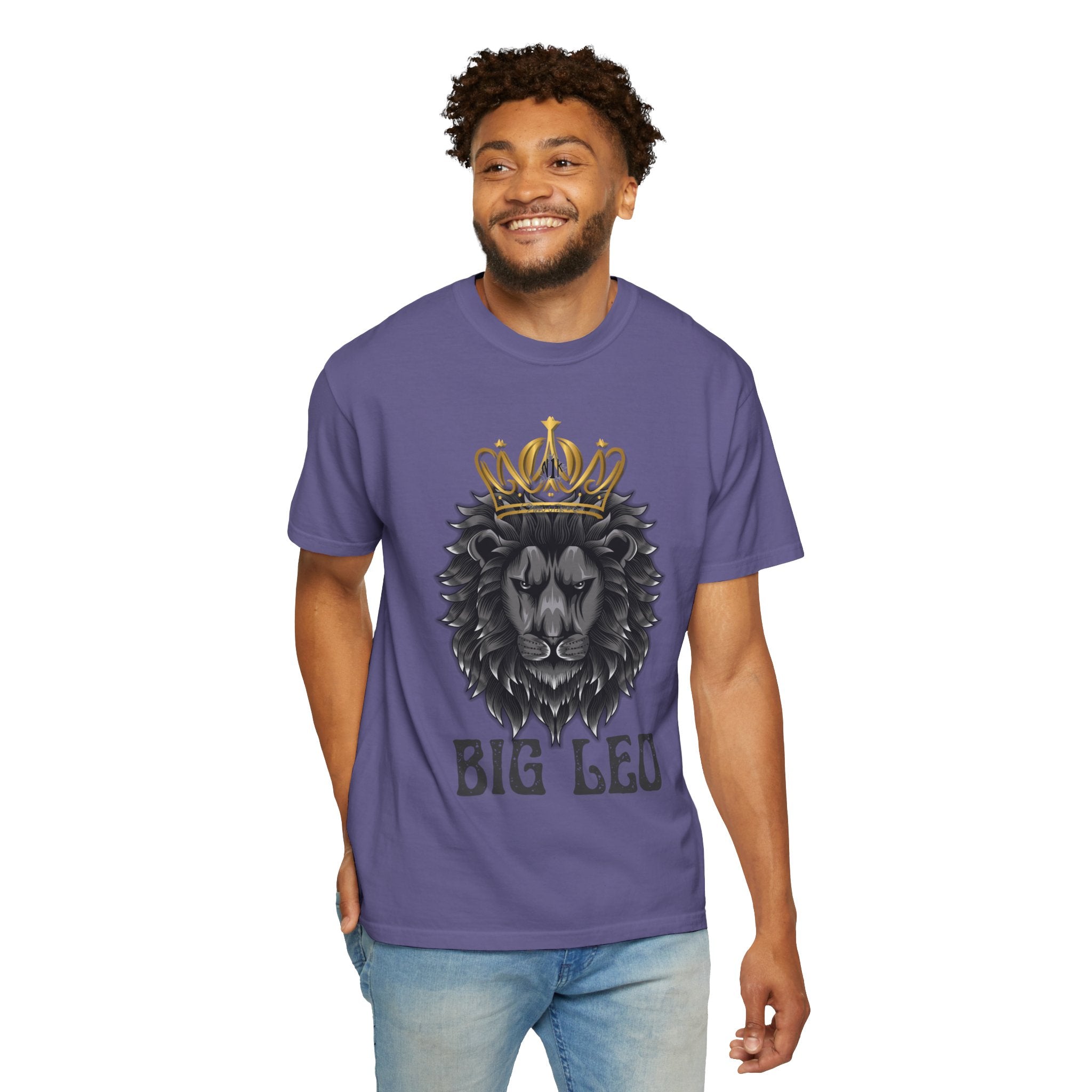 Big Leo Lion Graphic T-Shirt, Unisex Tee, Animal Lover Gift, Birthday Shirt, Astrology Apparel, Comfortable Everyday Wear