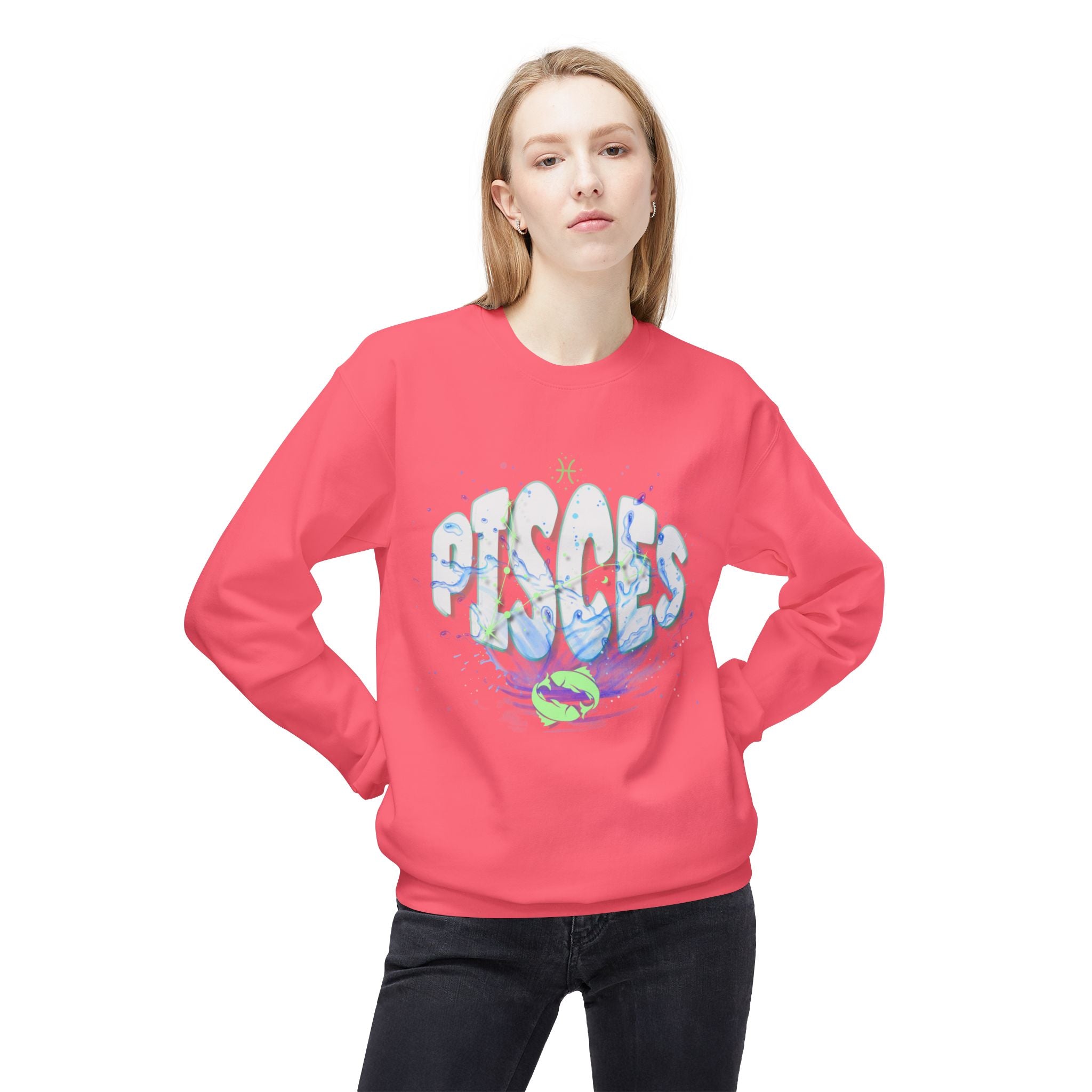 Pisces Water Zodiac Sweatshirt — Pisces Sign Crewneck