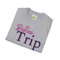 Besties Trip Unisex T-Shirt - Perfect for Friendship Celebrations, Travel, Summer Vacations, Girls’ Getaways, Matching Outfits