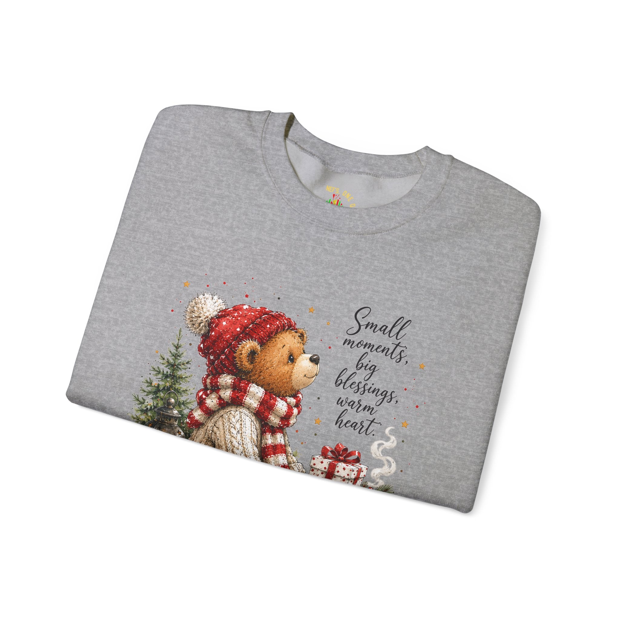 Christmas Bear Crewneck Sweatshirt – Cozy Holiday Teddy Bear Design