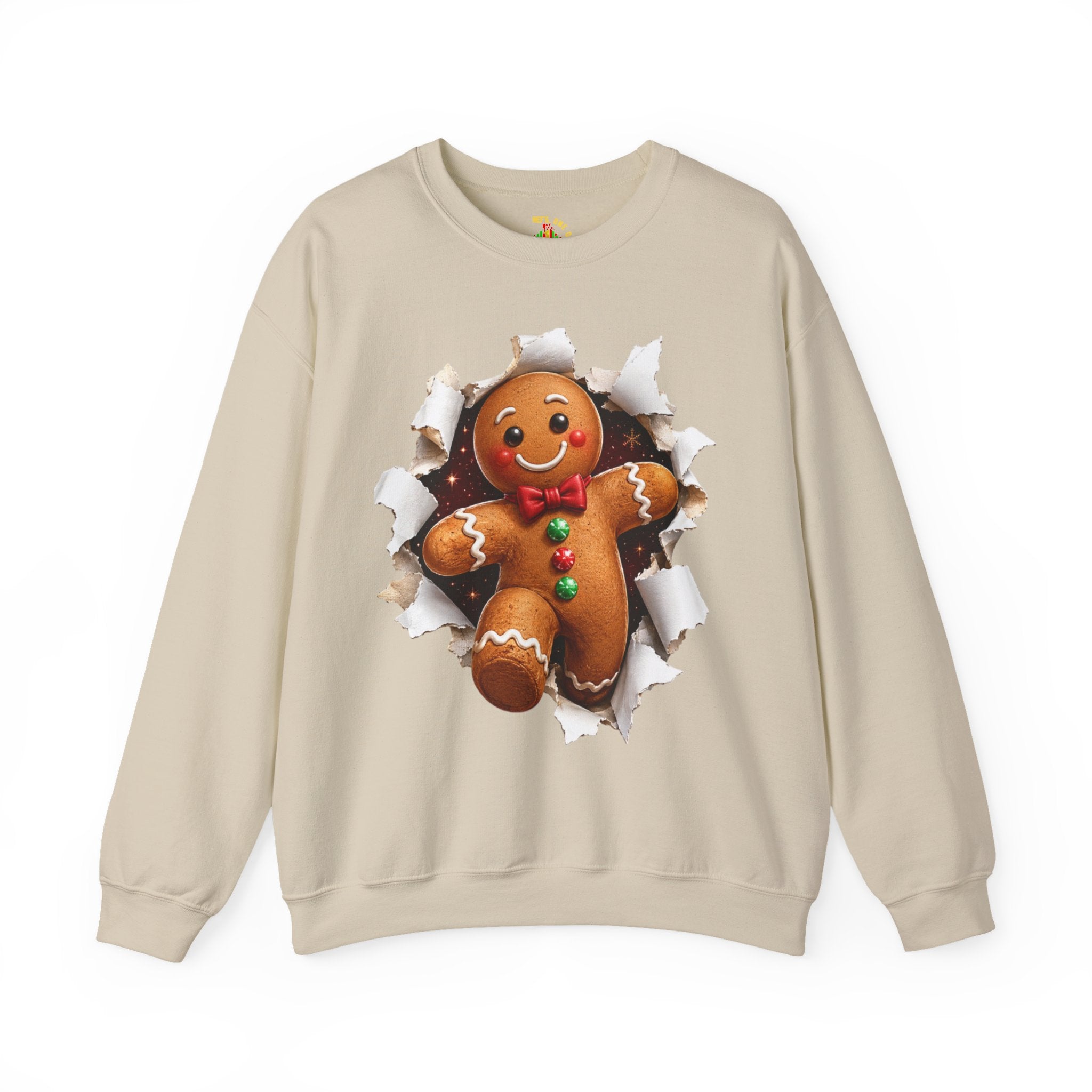 Gingerbread Man Christmas Crewneck Sweatshirt