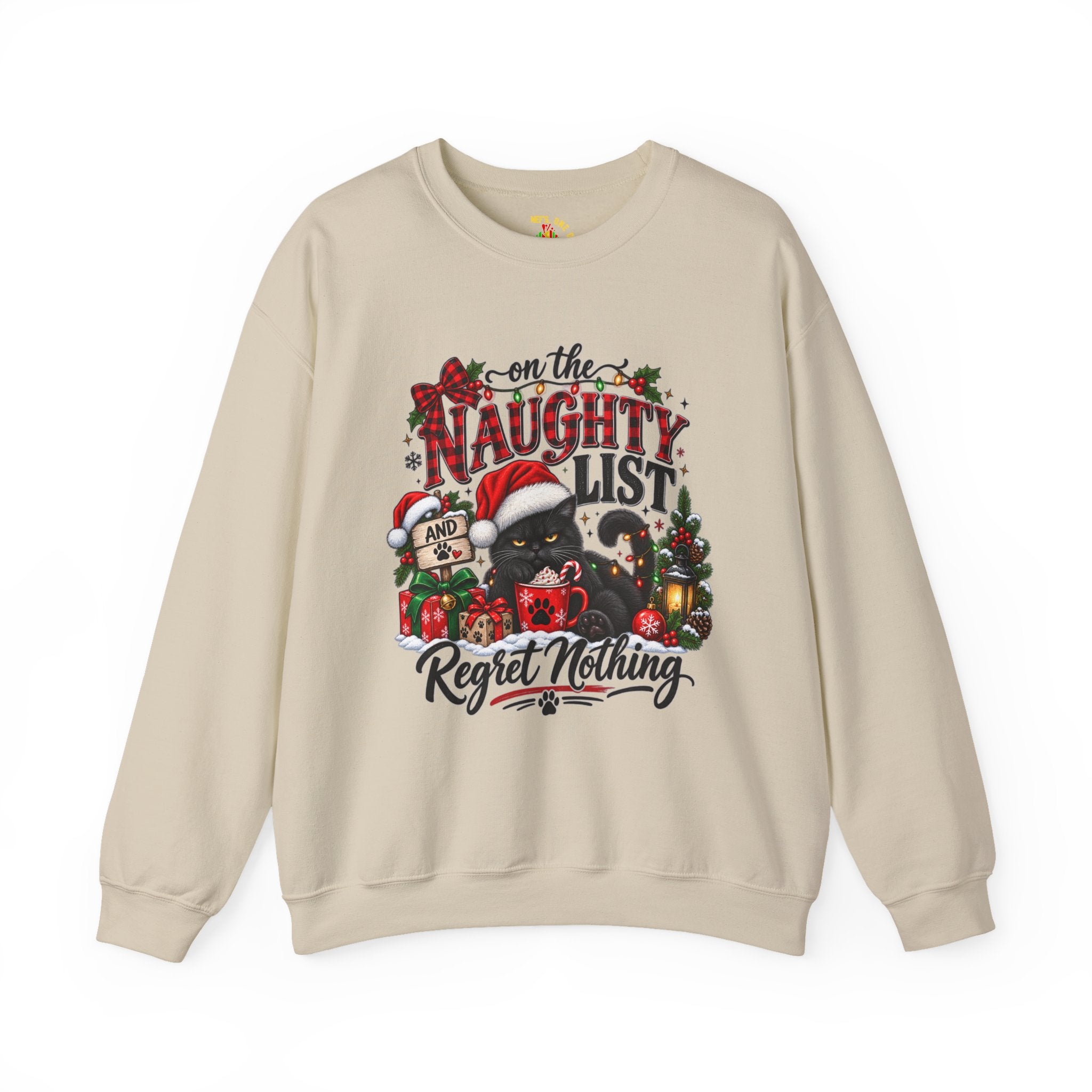 On the Naughty List Christmas Crewneck Sweatshirt