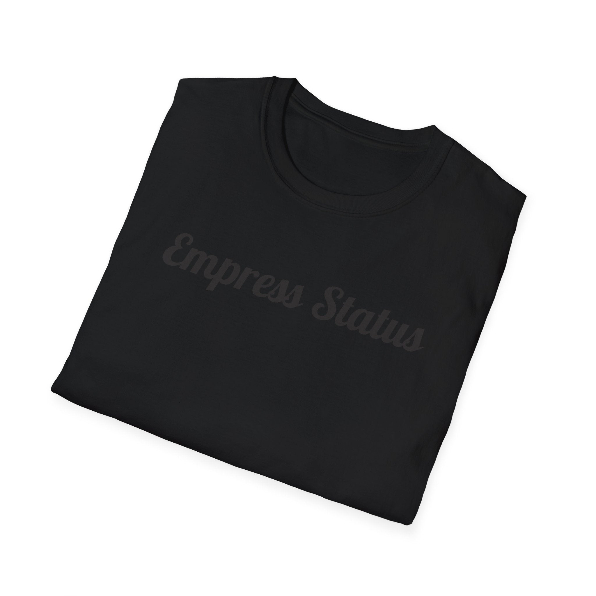 Black Glitter Empress Status Unisex Softstyle T-Shirt