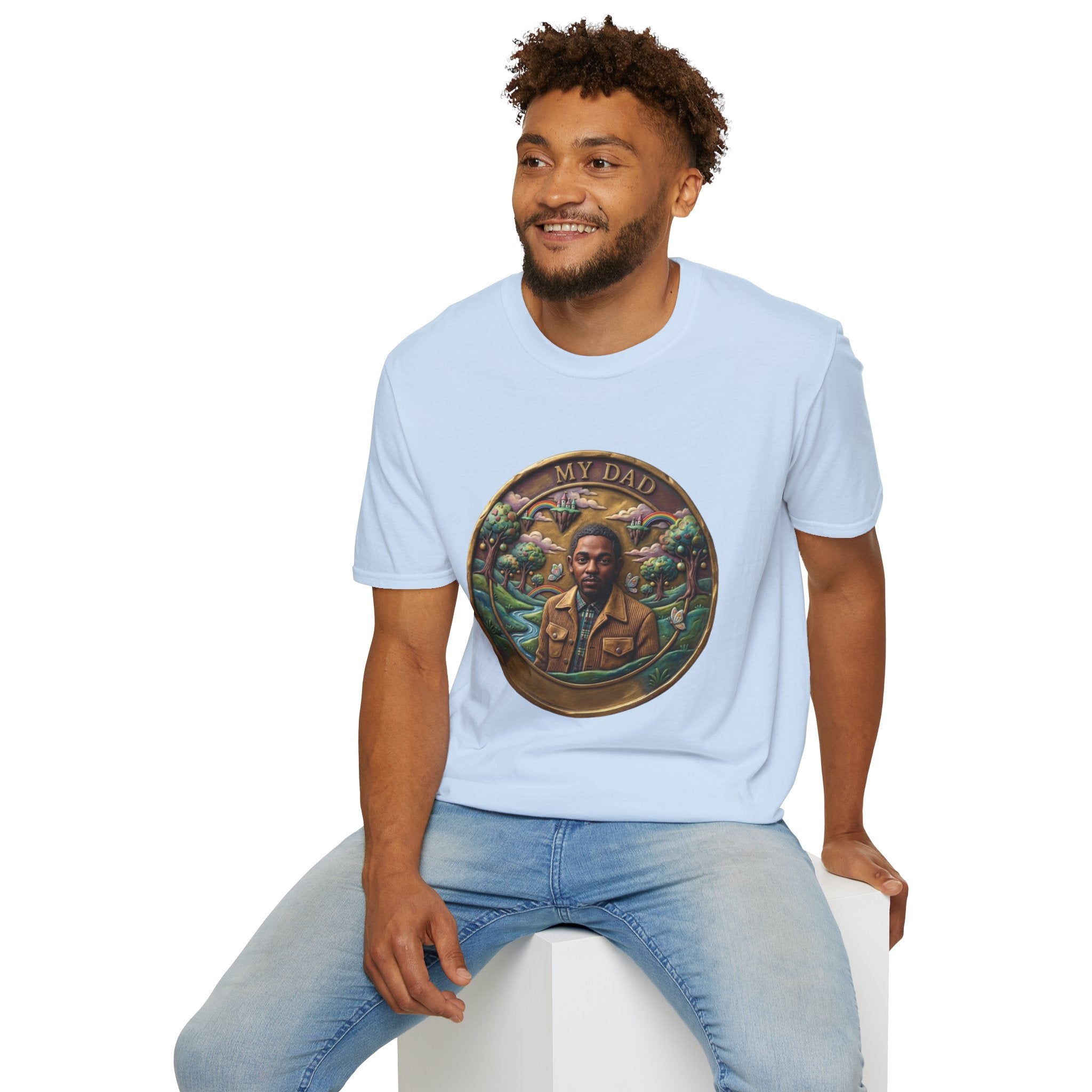 Todd Another Customized My Dad Portrait Coin Tee Graphic T-Shirt