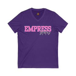 Empress Status V-Neck Tee, Women's Empowerment Shirt, Gift for Her, Inspirational Fashion, Birthday Gift, Motivational Top, Casual Style