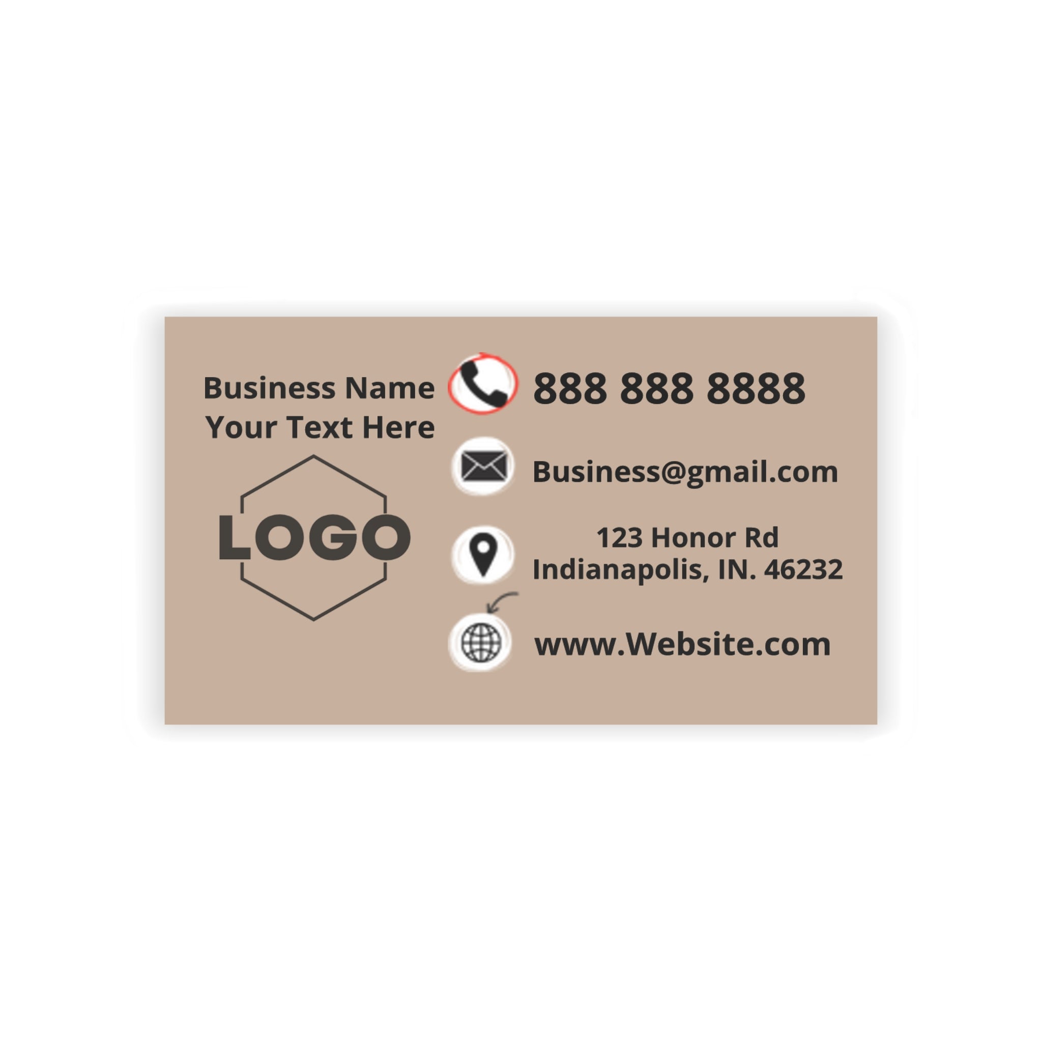 Quick and Easy No Think Business Cards