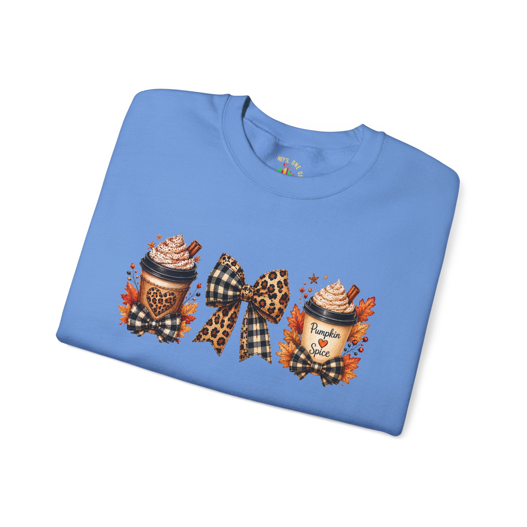 Festive Leopard Bow Christmas Crewneck Sweatshirt