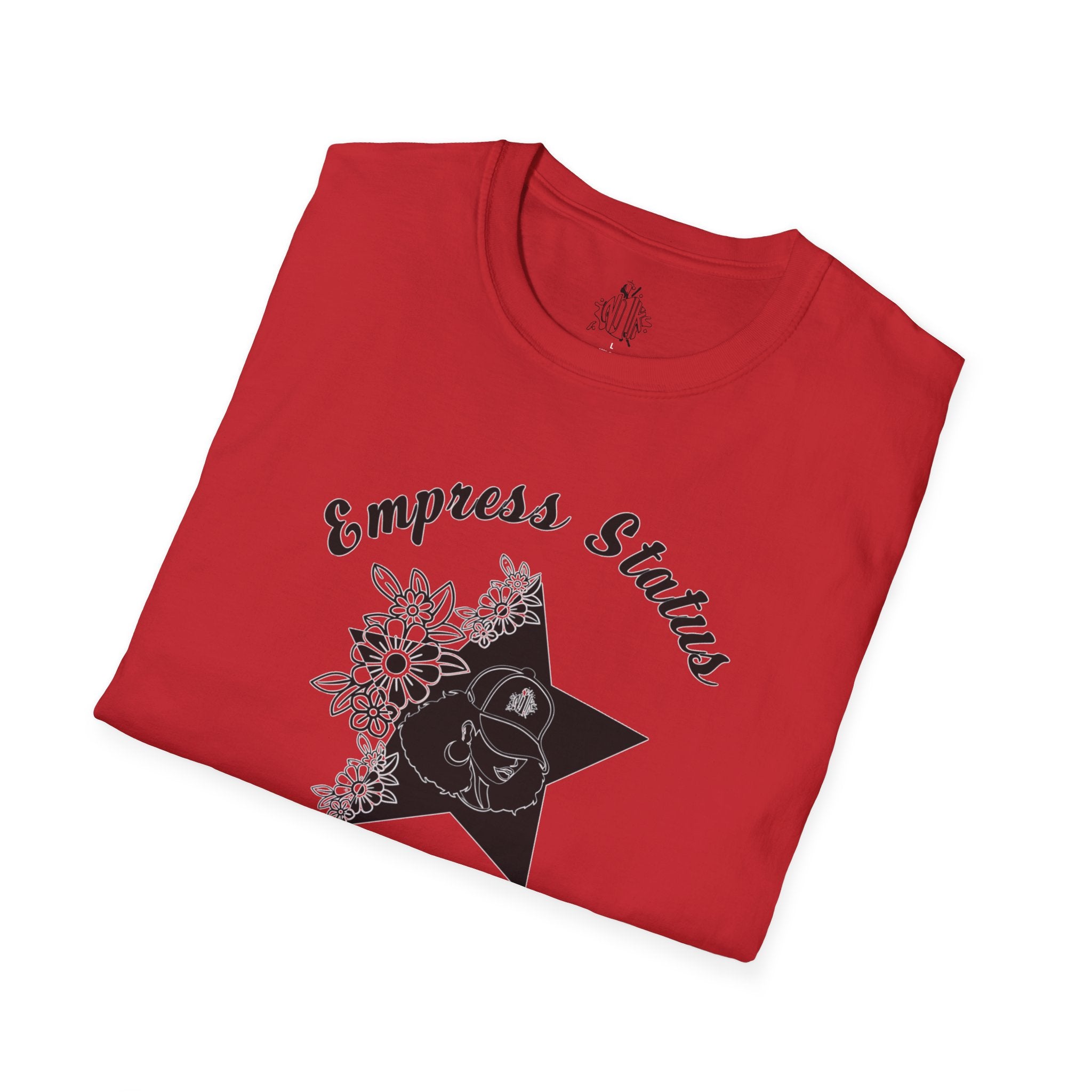 Empress Black Girl Floral Status T-shirt