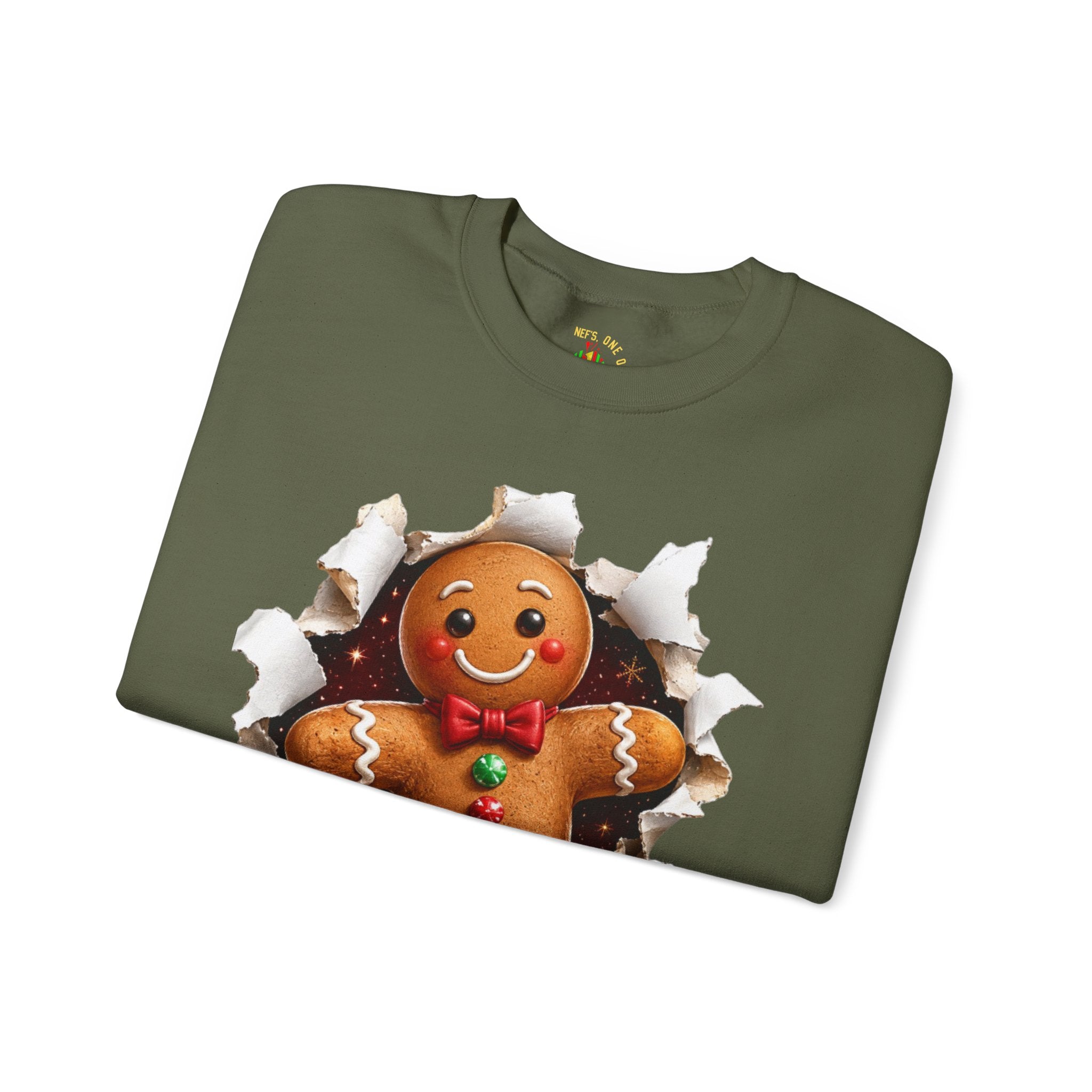 Gingerbread Man Christmas Crewneck Sweatshirt