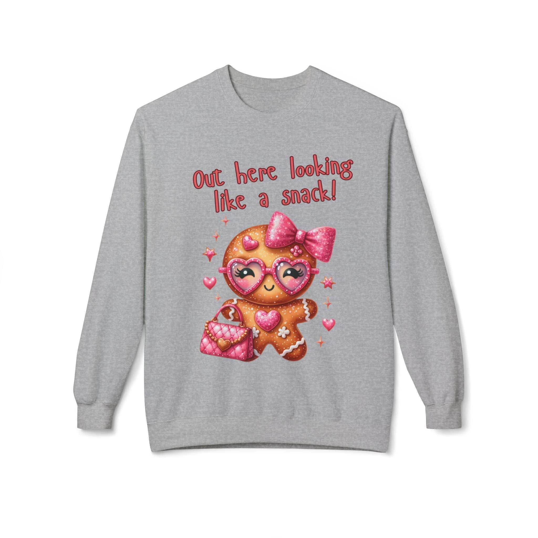 Gingerbread 'Out Here Looking Like a Snack' SweatshirtSweatshirtGingerbread sweatshirt