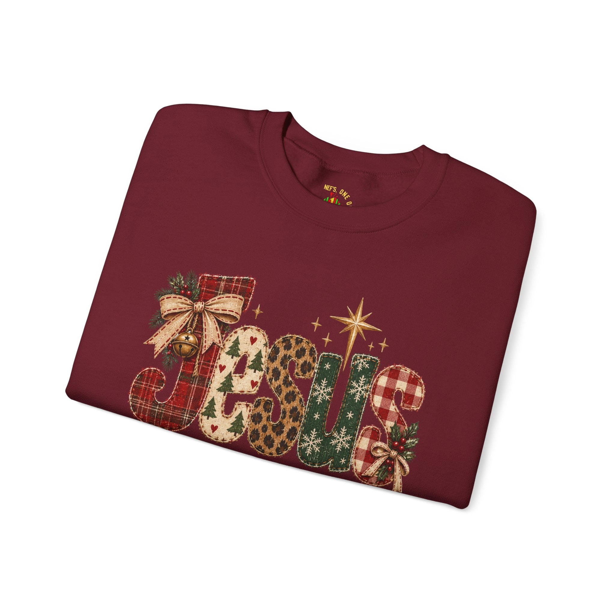Festive Christmas Reindeer Crewneck Sweatshirt