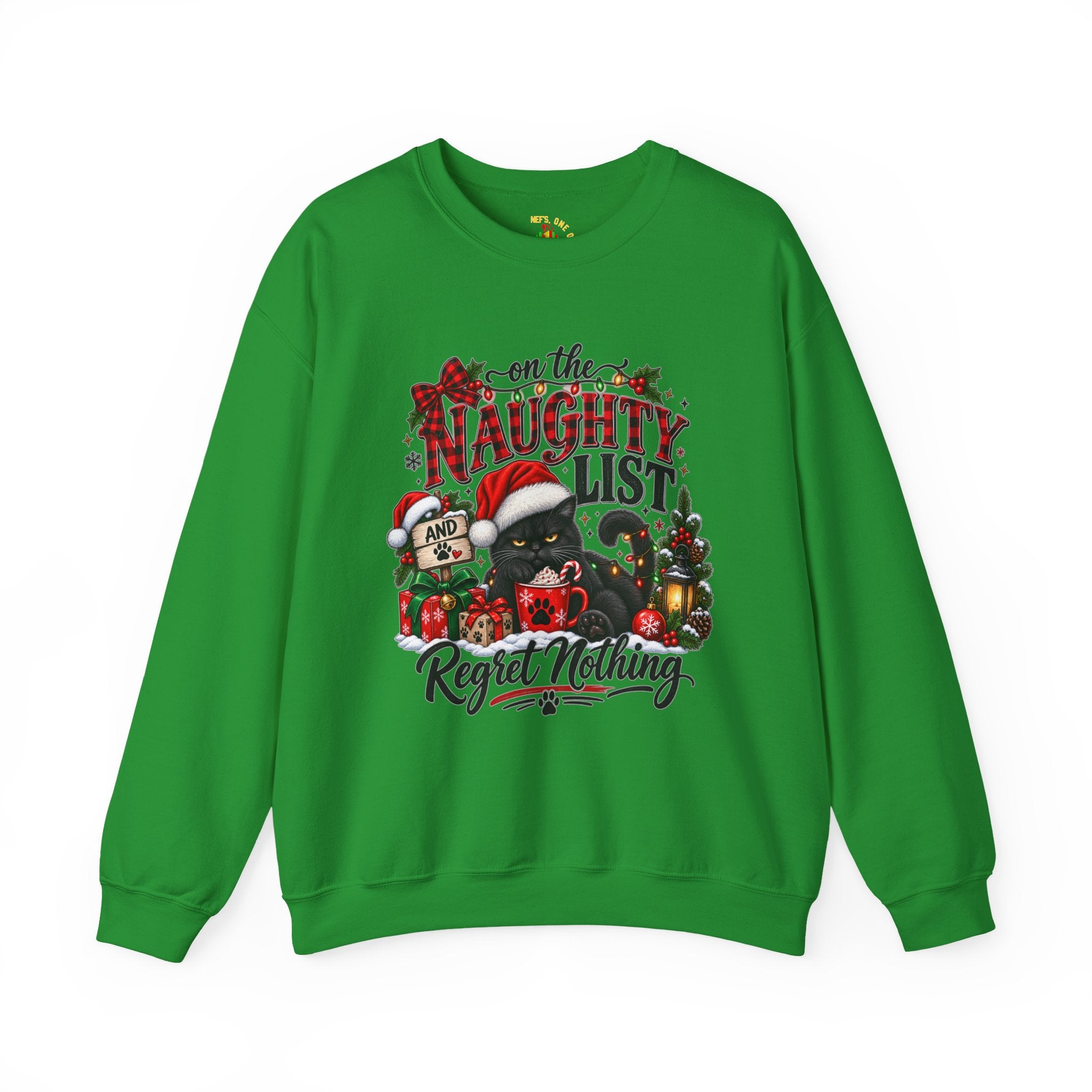 On the Naughty List Christmas Crewneck Sweatshirt