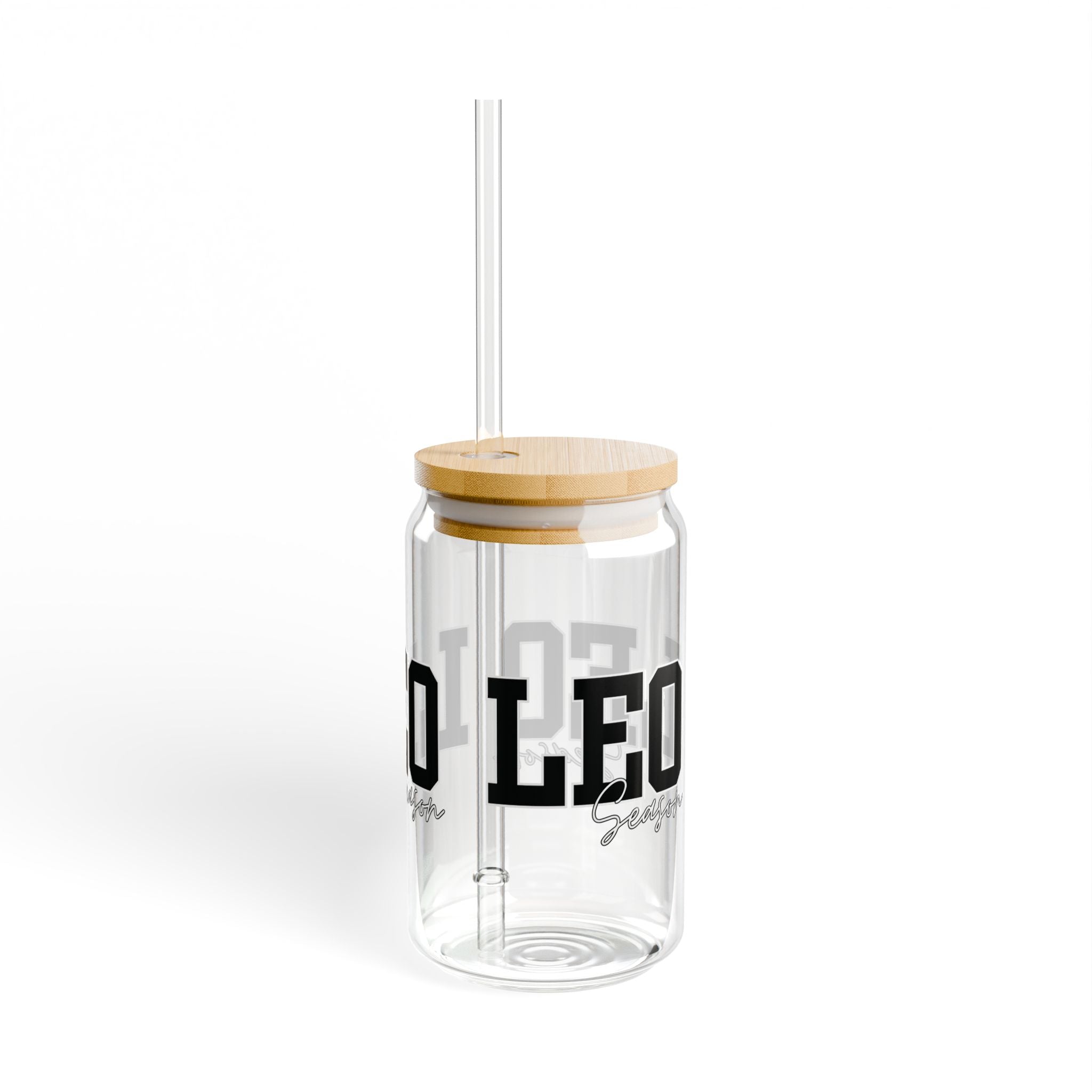 Leo Sipper Glass | 16oz Drinkware, Zodiac Gift, Astrology Mug, Birthday Present, Eco-Friendly Tumbler